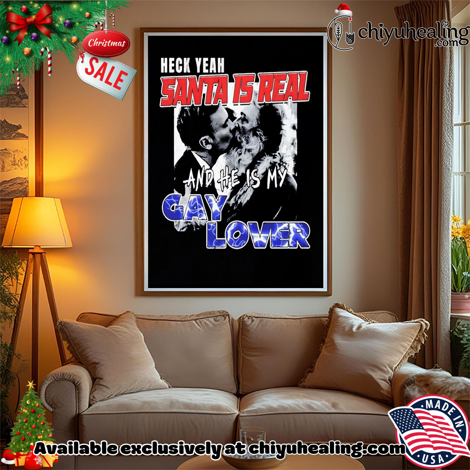 Heck yeah Santa is Real and He's My Gay Lover shirt, Hoodie, Sweatshirt, Poster Canvas, Mug, Ornaments 14 Heck yeah Santa is Real and Hes My Gay Lover shirt Hoodie Sweatshirt