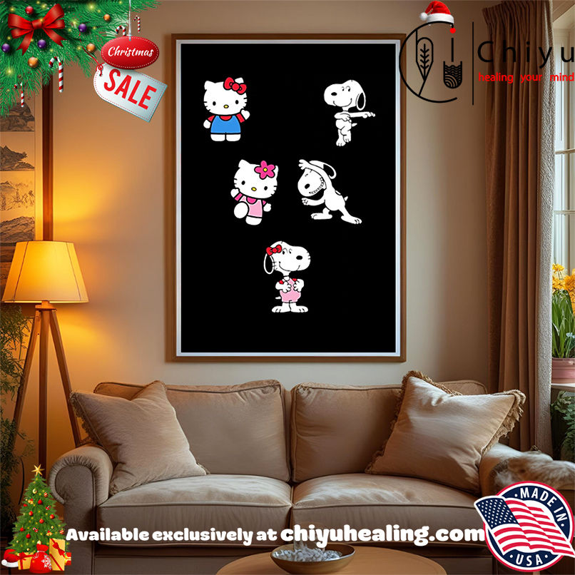 Hello Kitty And Snoopy shirt, Hoodie, Sweatshirt, Poster Canvas, Mug, Ornaments Hello Kitty And Snoopy shirt, Hoodie, Sweatshirt, Poster Canvas, Mug, Ornaments