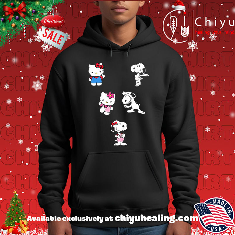 Hello Kitty And Snoopy shirt, Hoodie, Sweatshirt, Poster Canvas, Mug, Ornaments 2 Hello Kitty And Snoopy shirt, Hoodie, Sweatshirt, Poster Canvas, Mug, Ornaments