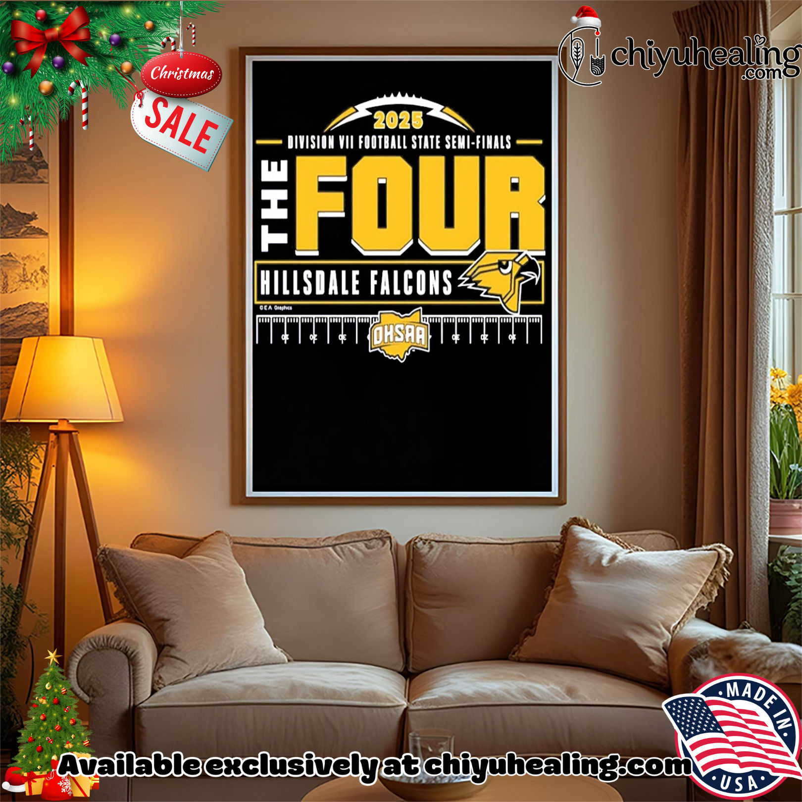 Hillsdale Falcons 2025 MHSAA Football D7 The Four shirt, Hoodie, Sweatshirt, Poster Canvas, Mug, Ornaments Hillsdale Falcons 2025 MHSAA Football D7 The Four shirt, Hoodie, Sweatshirt, Poster Canvas, Mug, Ornaments