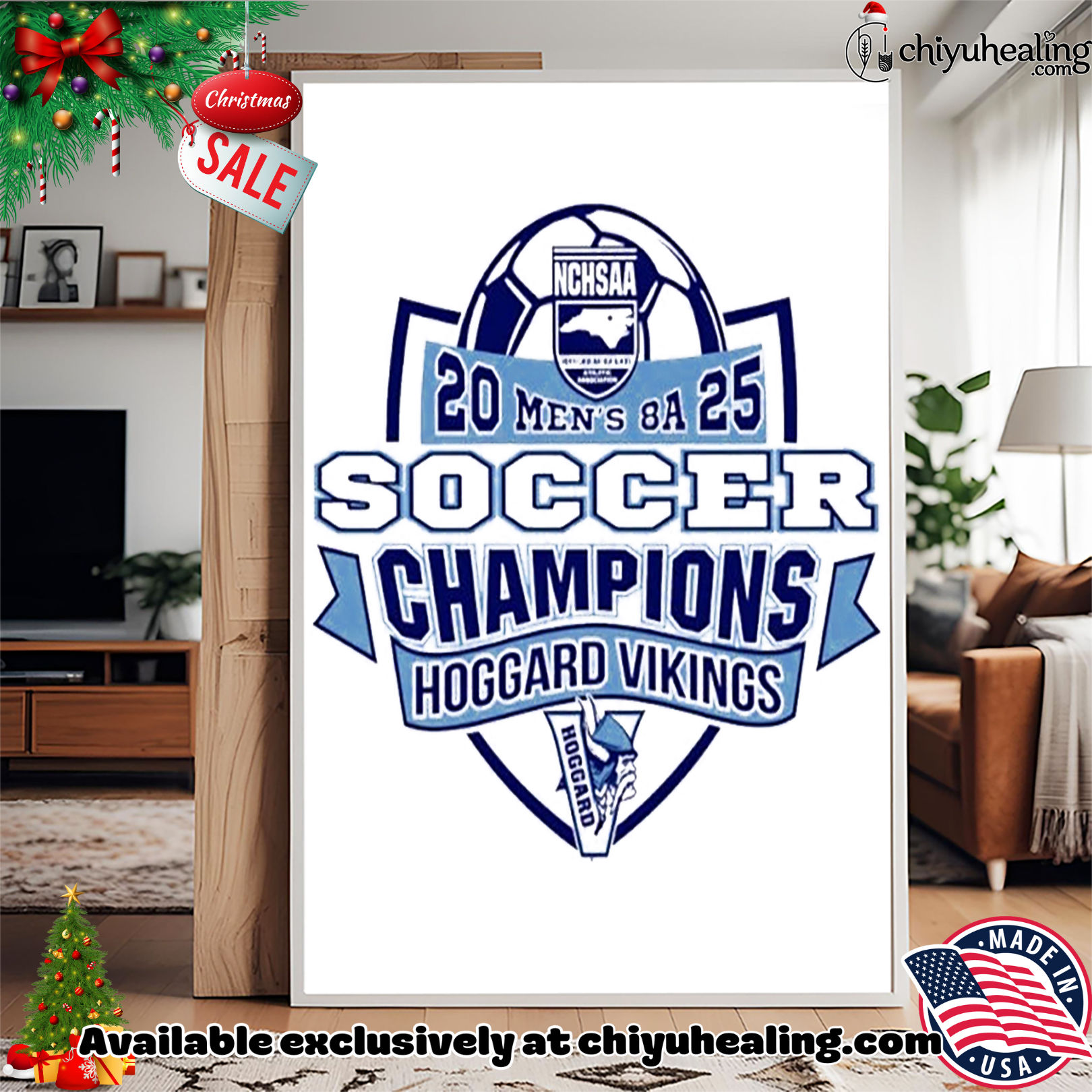 Hoggard Vikings 2025 NCHSAA Soccer Division 8A Champions Christmas ornament, Hoodie, Sweatshirt, Poster Canvas, Mug, Ornaments Hoggard Vikings 2025 NCHSAA Soccer Division 8A Champions Christmas ornament, Hoodie, Sweatshirt, Poster Canvas, Mug, Ornaments