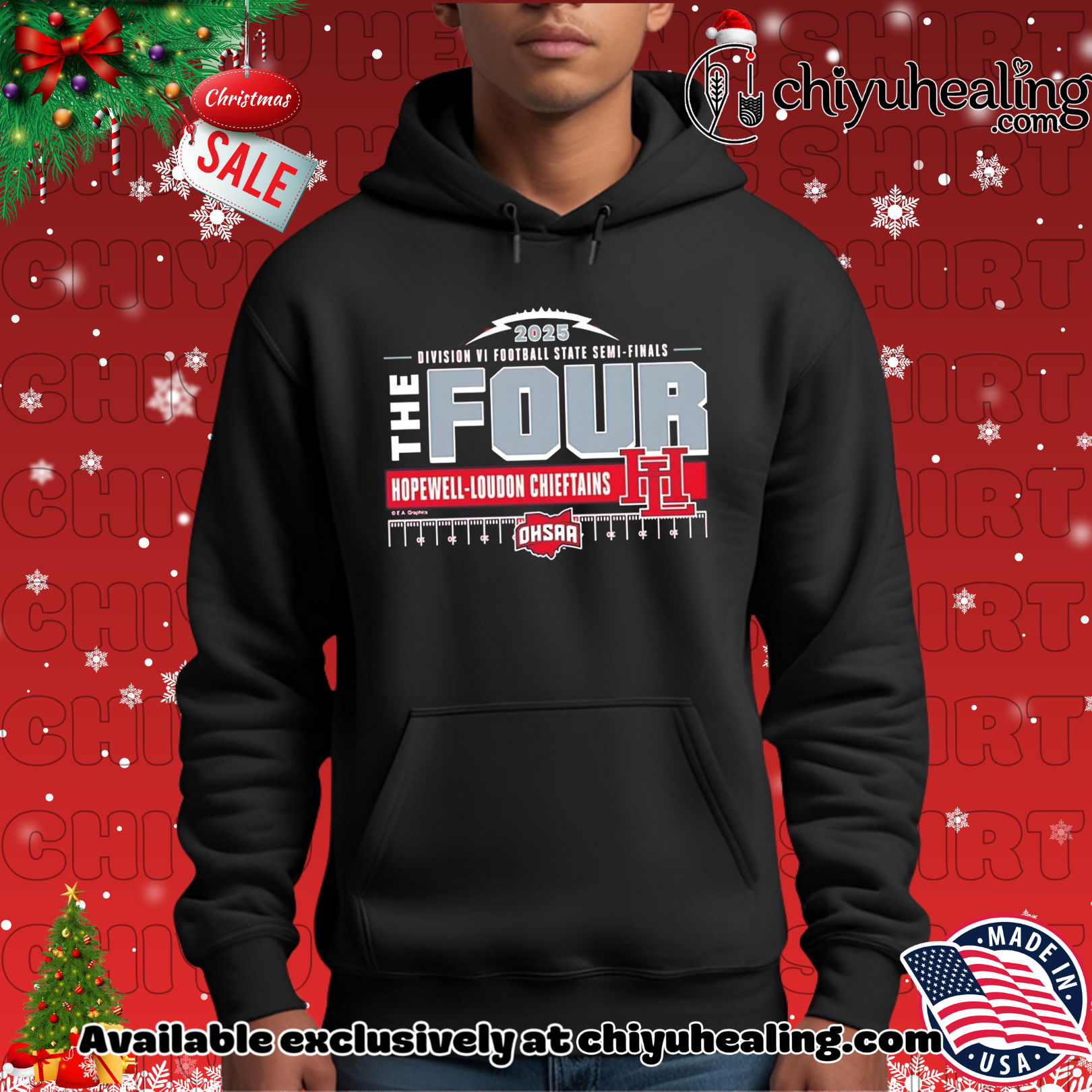 Hopewell-Loudon Pirates 2025 MHSAA Football D6 The Four shirt, Hoodie, Sweatshirt, Poster Canvas, Mug, Ornaments
