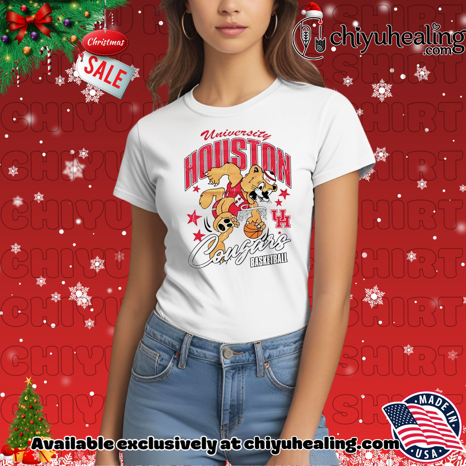 Houston University Cougars basketball 2025 mascot Christmas ornament, Hoodie, Sweatshirt, Poster Canvas, Mug, Ornaments 7 Houston University Cougars basketball 2025 mascot Christmas ornament, Hoodie, Sweatshirt, Poster Canvas, Mug, Ornaments