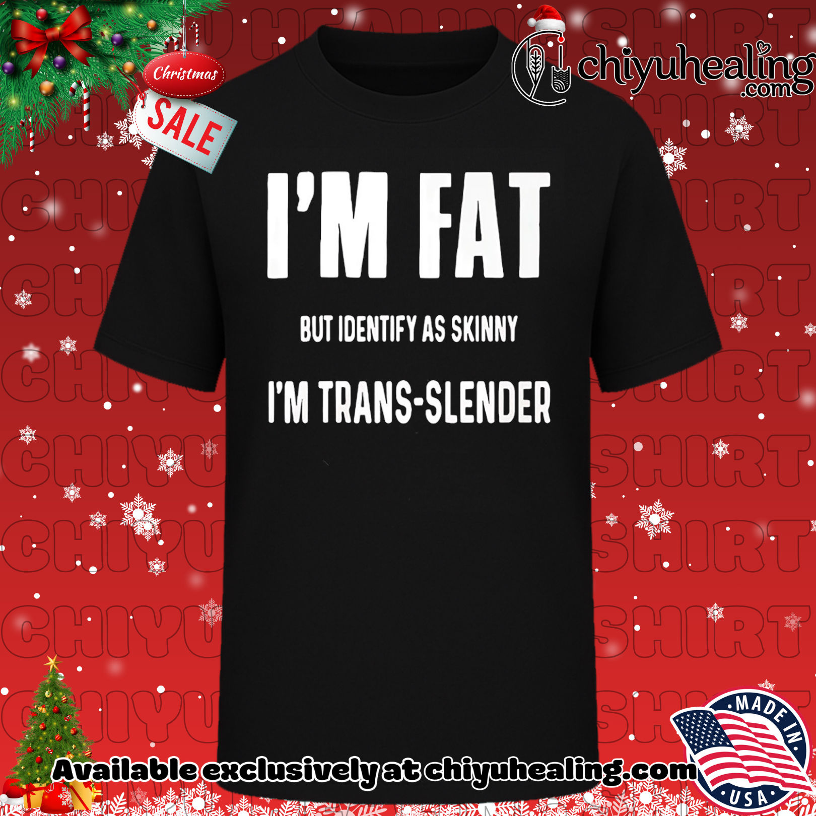 I&#039;m fat but identify as skinny I&#039;m trans slender shirt, Hoodie, Sweatshirt, Poster Canvas, Mug, Ornaments