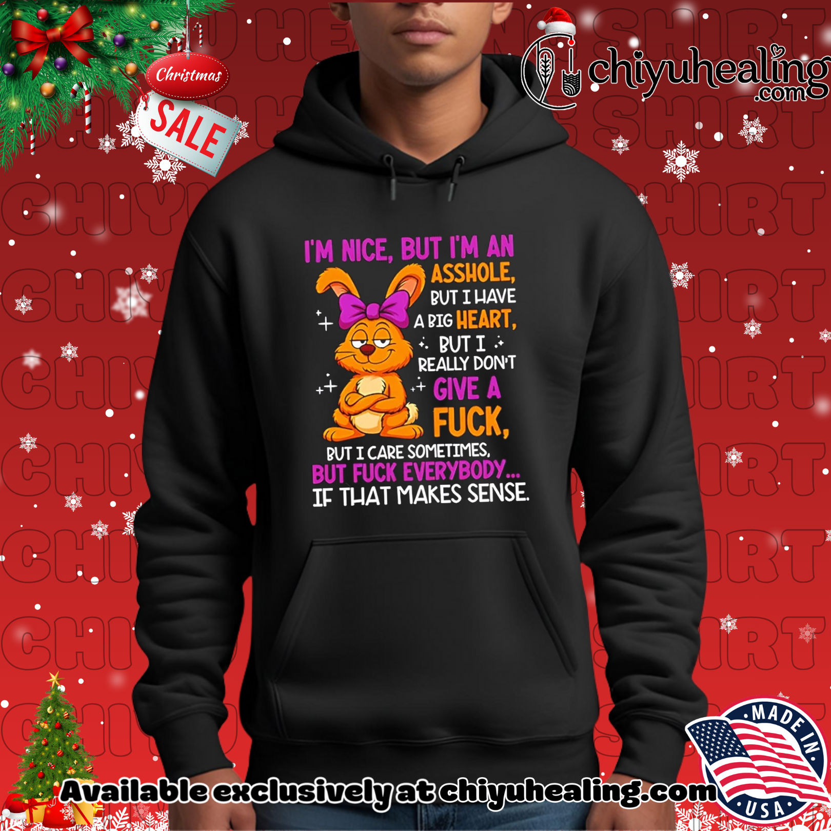 I'm nice but I'm an asshole but I have a big heart bunny shirt, Hoodie, Sweatshirt, Poster Canvas, Mug, Ornaments 2 I'm nice but I'm an asshole but I have a big heart bunny shirt, Hoodie, Sweatshirt, Poster Canvas, Mug, Ornaments