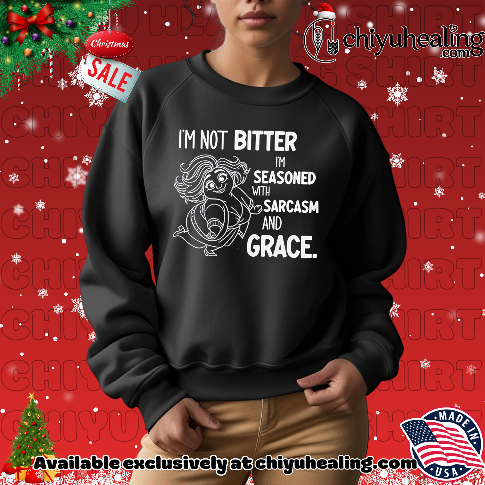 I'm not bitter I'm seasoned with sarcasm and grace shirt, Hoodie, Sweatshirt, Poster Canvas, Mug, Ornaments 14 Im not bitter Im seasoned with sarcasm and grace shirt Hoodie Sweatshirt