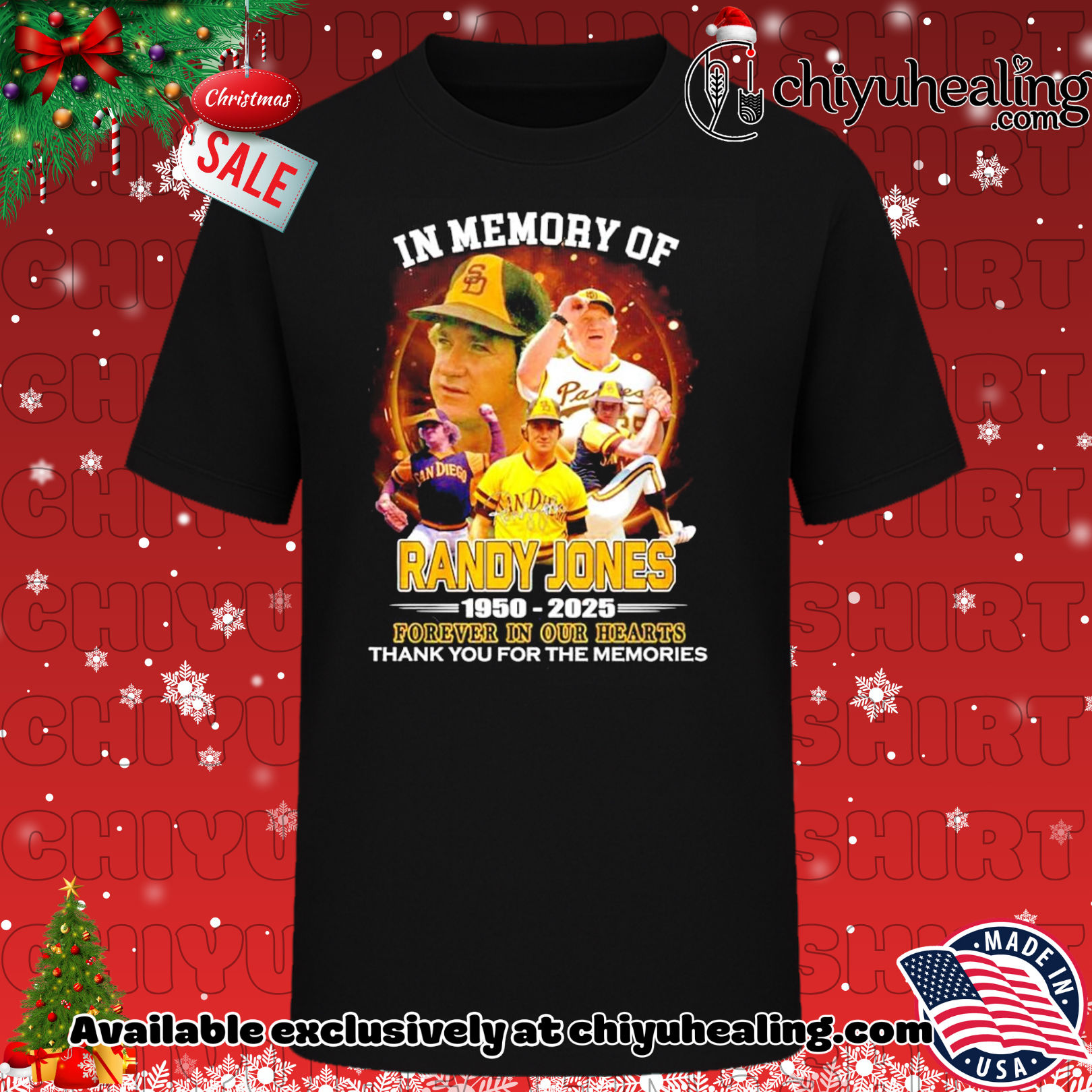 In memory of Randy Jones 1950 2025 Forever in our hearts thank you shirt, Hoodie, Sweatshirt, Poster Canvas, Mug, Ornaments