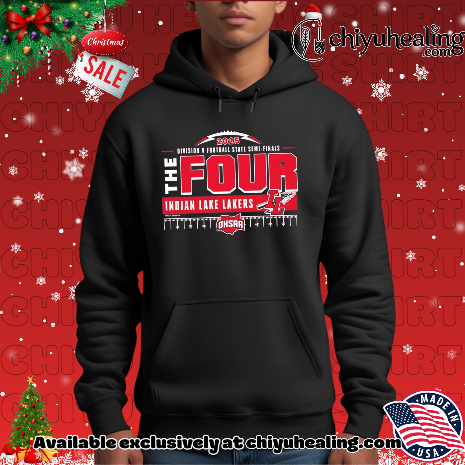 Indian Lake Lakers 2025 MHSAA Football D5 The Four shirt, Hoodie, Sweatshirt, Poster Canvas, Mug, Ornaments