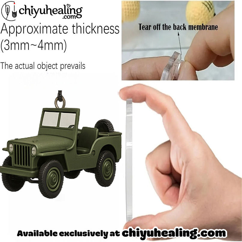 Jeep 85th Anniversary Advent Calendar, Christmas Countdown Advent Calendar Gift Box with 24 Acrylic Ornaments