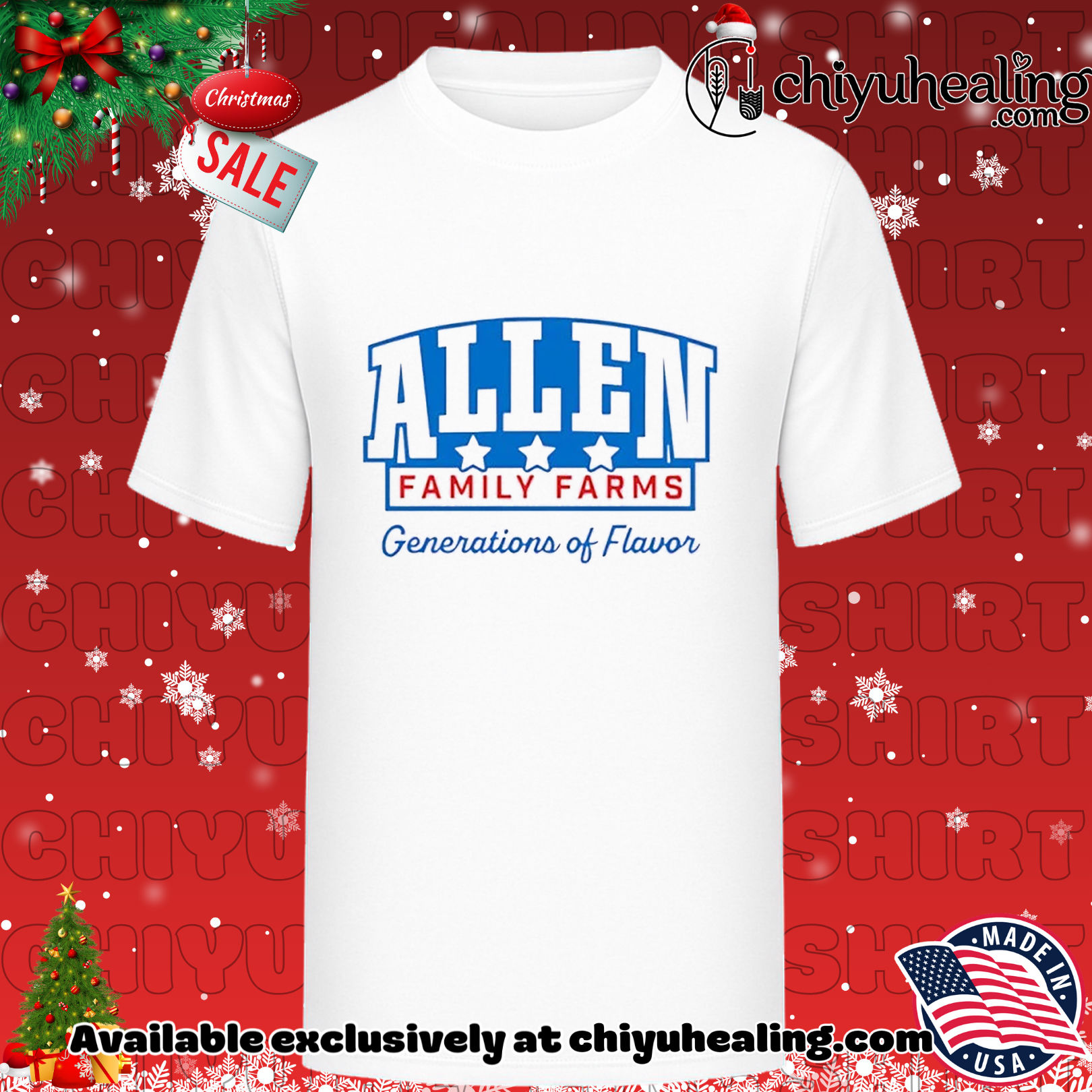 Josh Allen Family Farms Generations of Flavor Christmas ornament, Hoodie, Sweatshirt, Poster Canvas, Mug, Ornaments
