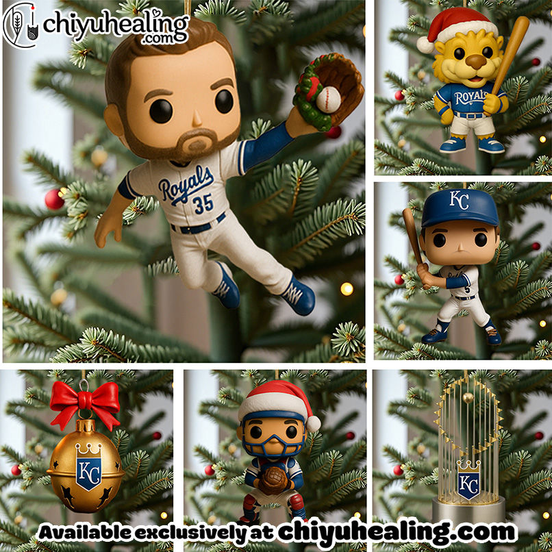 Kansas City Royals 56 Years Advent Calendar 2025, Christmas Countdown Advent Calendar Gift Box with 24 Acrylic Ornaments