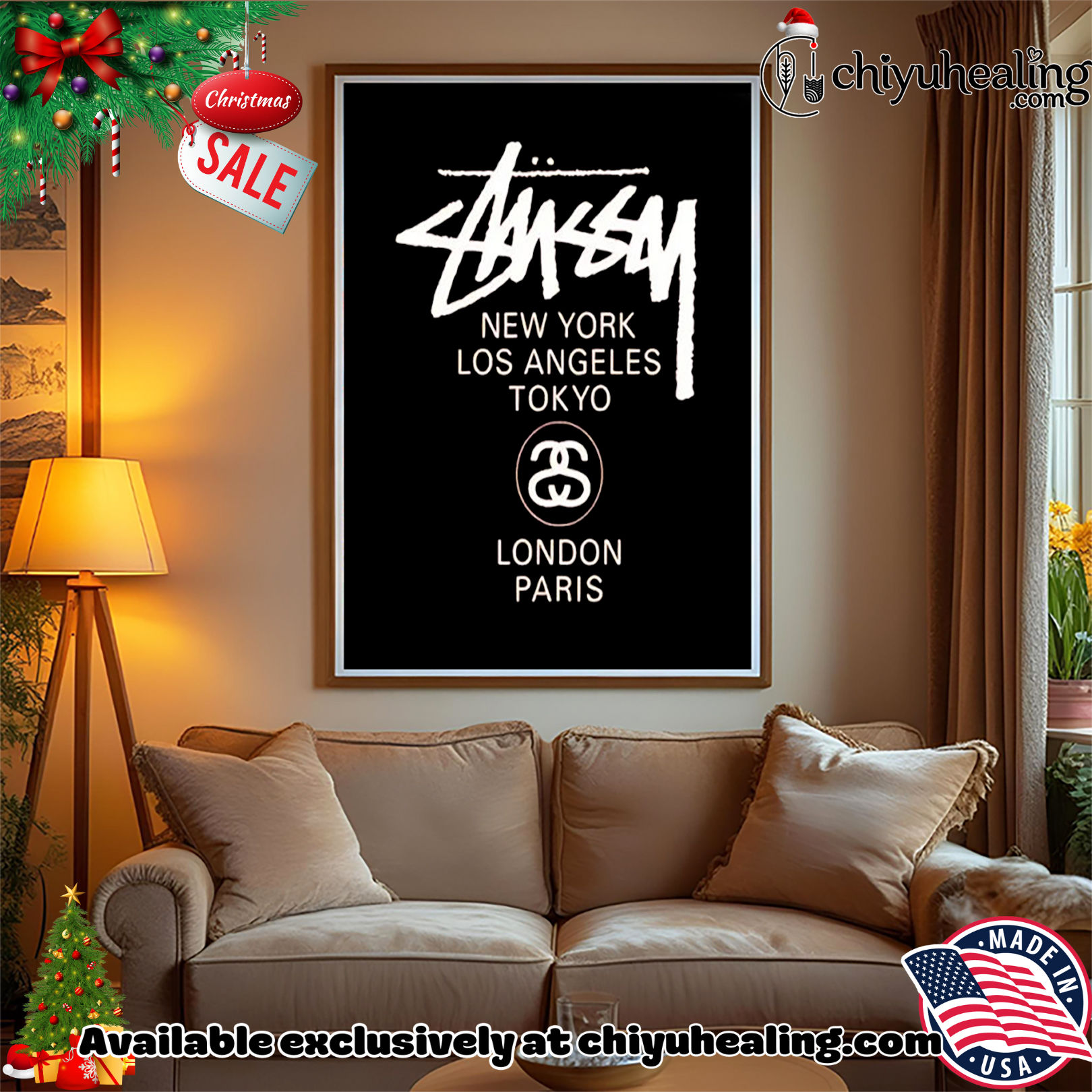 Kei'Trel Clark Stussy World Tour Christmas ornament, Hoodie, Sweatshirt, Poster Canvas, Mug, Ornaments 14 KeiTrel Clark Stussy World Tour Christmas ornament Hoodie Sweatshirt