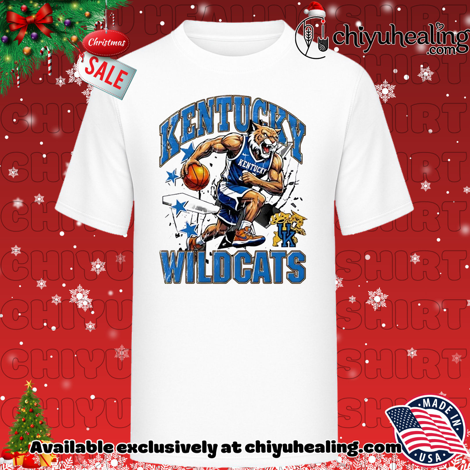 Kentucky Wildcats basketball running 2025 mascot Christmas ornament, Hoodie, Sweatshirt, Poster Canvas, Mug, Ornaments