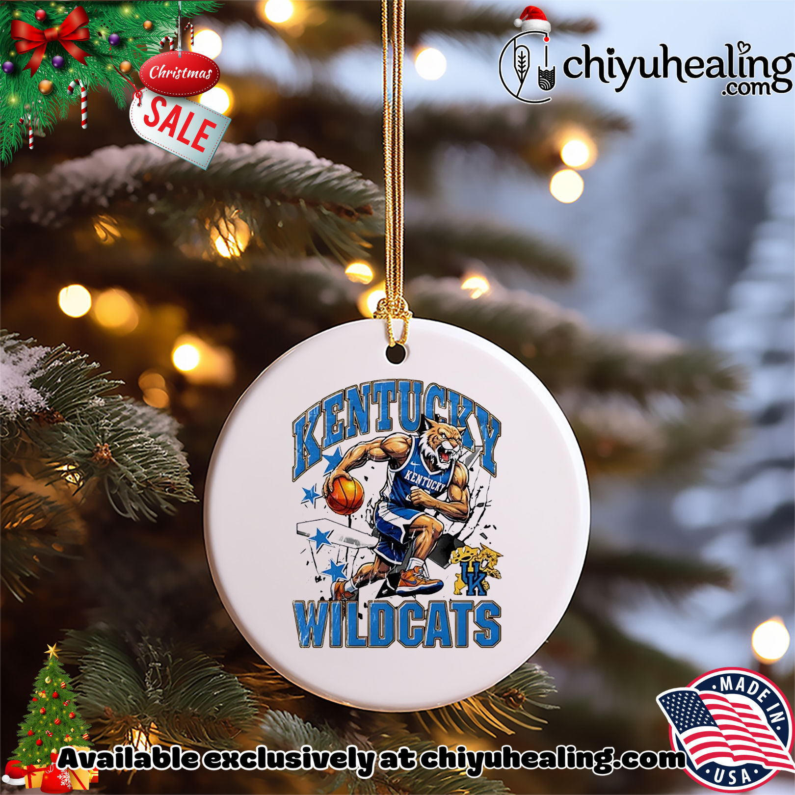 Kentucky Wildcats basketball running 2025 mascot Christmas ornament, Hoodie, Sweatshirt, Poster Canvas, Mug, Ornaments 5 Kentucky Wildcats basketball running 2025 mascot Christmas ornament, Hoodie, Sweatshirt, Poster Canvas, Mug, Ornaments