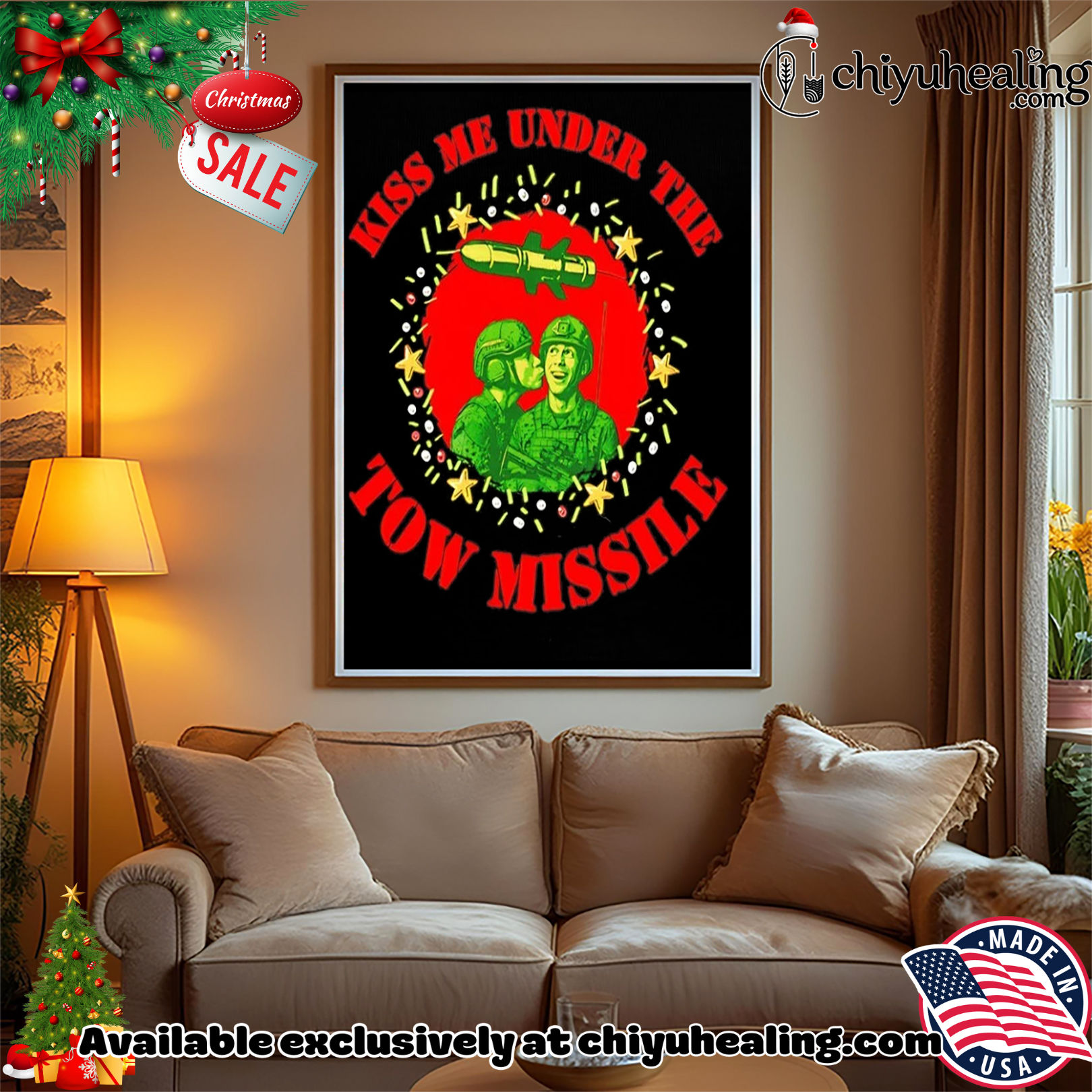 Kiss me under the tow missile War shirt, Hoodie, Sweatshirt, Poster Canvas, Mug, Ornaments Kiss me under the tow missile War shirt, Hoodie, Sweatshirt, Poster Canvas, Mug, Ornaments