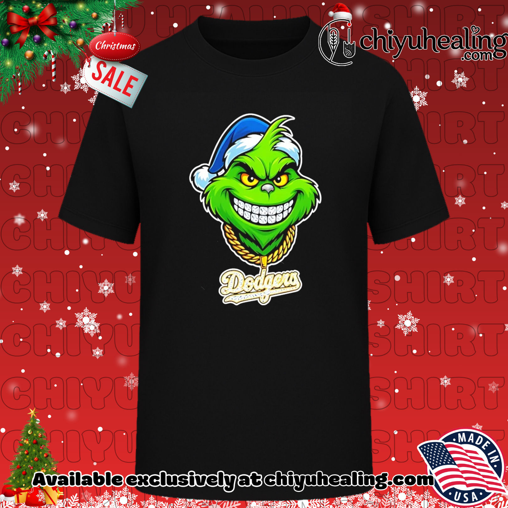 LA Dodgers The Grinch diamond teeth big head Christmas '25 shirt, Hoodie, Sweatshirt, Poster Canvas, Mug, Ornaments