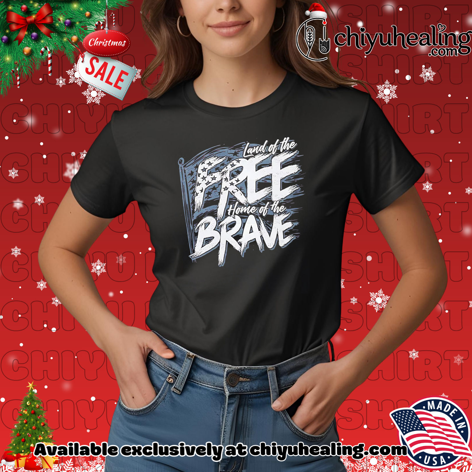 Land of the Free Home of the Brave Wavy shirt, Hoodie, Sweatshirt, Poster Canvas, Mug, Ornaments 7 Land of the Free Home of the Brave Wavy shirt, Hoodie, Sweatshirt, Poster Canvas, Mug, Ornaments
