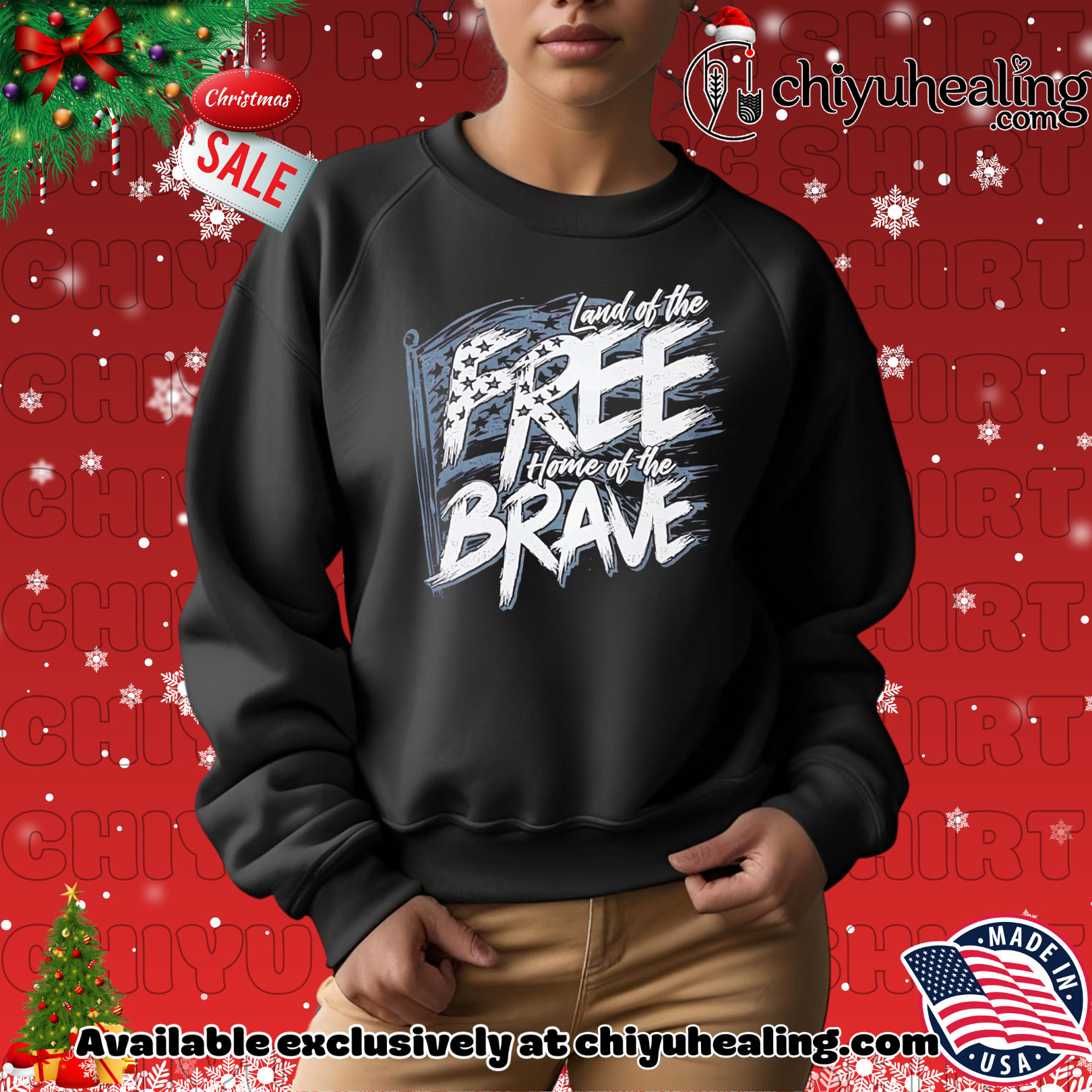 Land of the Free Home of the Brave Wavy shirt, Hoodie, Sweatshirt, Poster Canvas, Mug, Ornaments 2 Land of the Free Home of the Brave Wavy shirt, Hoodie, Sweatshirt, Poster Canvas, Mug, Ornaments