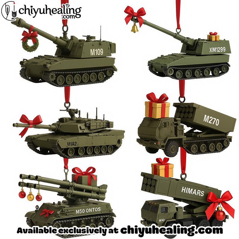 Legends of the Armed Forces Advent Calendar 2025, Christmas Countdown Advent Calendar Gift Box with 24 Acrylic Ornaments