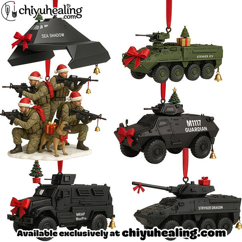 Legends of the Armed Forces Advent Calendar 2025, Christmas Countdown Advent Calendar Gift Box with 24 Acrylic Ornaments