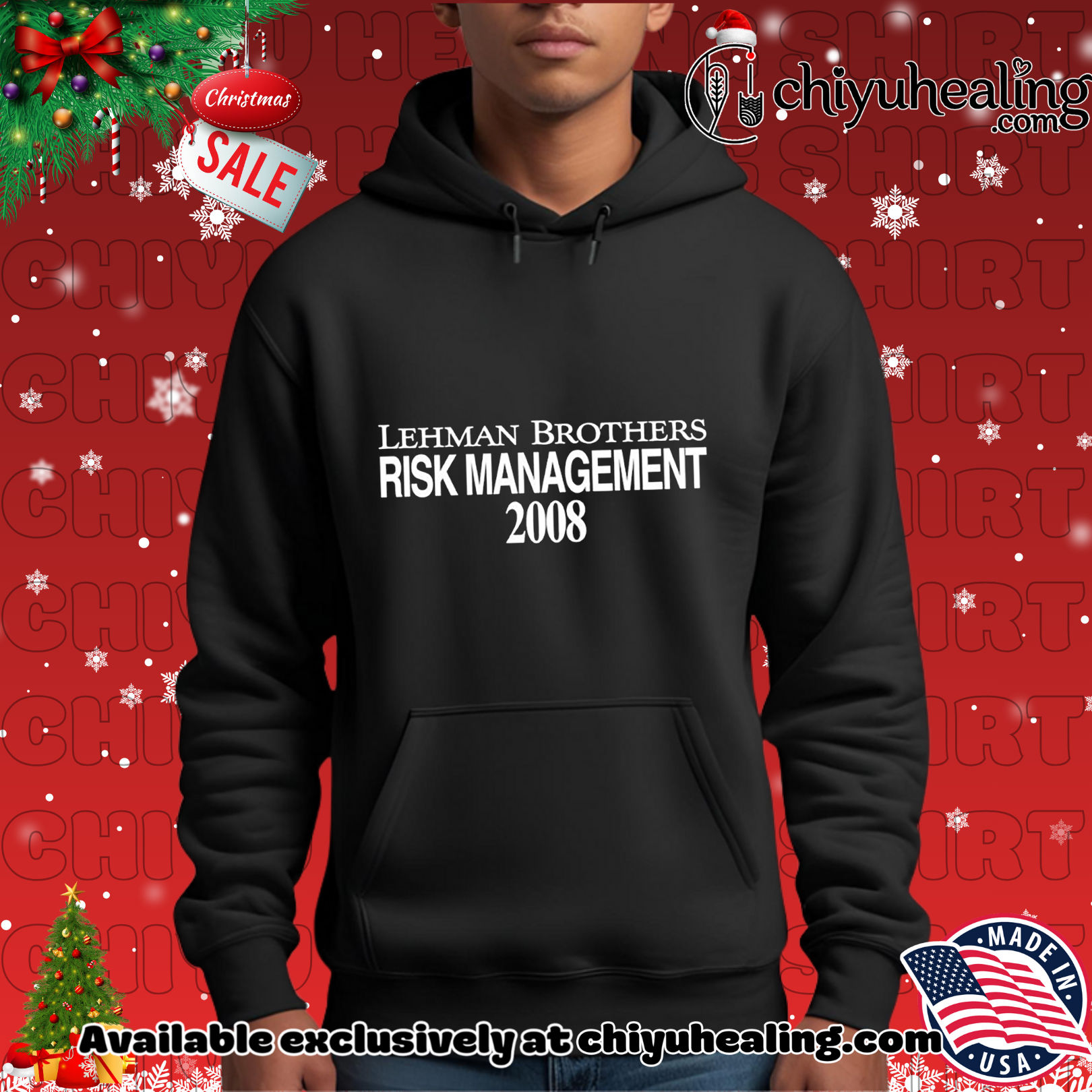 Lehman Brothers Risk Management 2008 Christmas ornament, Hoodie, Sweatshirt, Poster Canvas, Mug, Ornaments