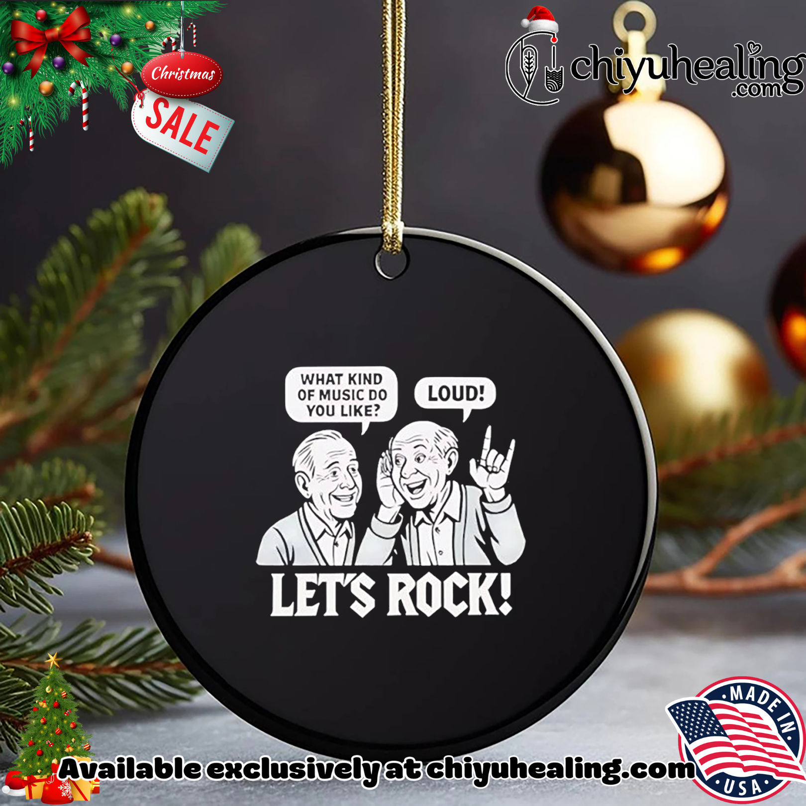 Let's Rock what kind of music do you like loud Christmas ornament, Hoodie, Sweatshirt, Poster Canvas, Mug, Ornaments 15 Lets Rock what kind of music do you like loud Christmas ornament Hoodie Sweatshirt Tank Top