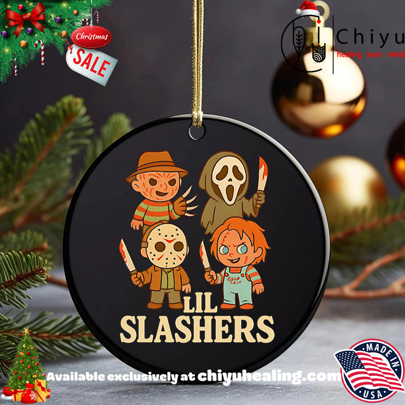 Lil Slashers horror characters shirt, Hoodie, Sweatshirt, Poster Canvas, Mug, Ornaments 5 Lil Slashers horror characters shirt, Hoodie, Sweatshirt, Poster Canvas, Mug, Ornaments
