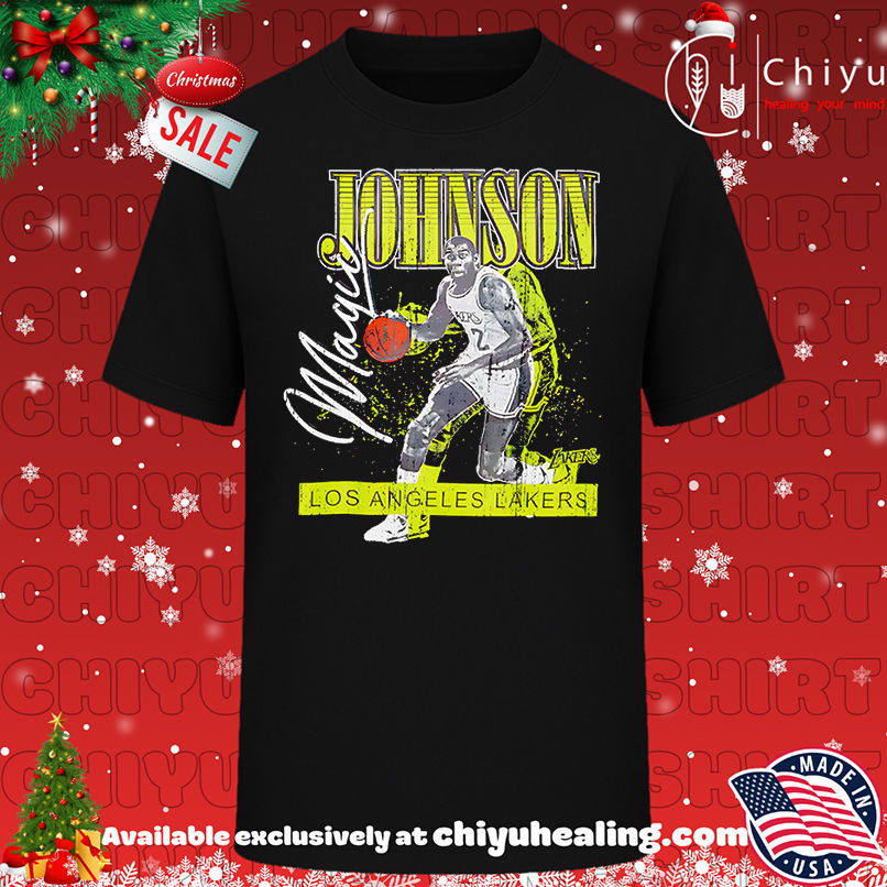 Magic Johnson Los Angeles Lakers Mitchell And Ness Neon Pop Shirt, Hoodie, Sweatshirt, Poster Canvas, Mug, Ornaments