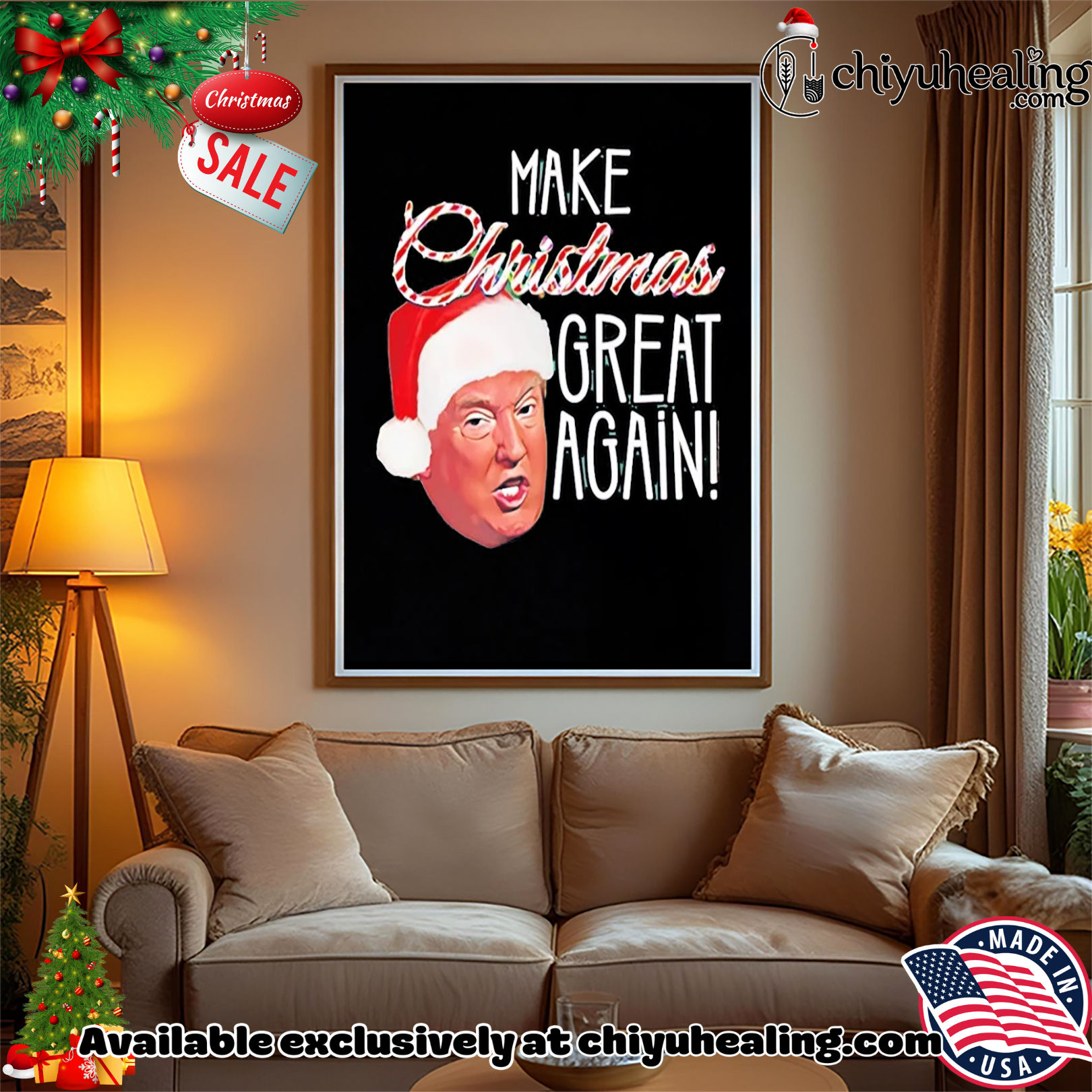Make Christmas Great Again Trump Santa hat '25 shirt, Hoodie, Sweatshirt, Poster Canvas, Mug, Ornaments 14 Make Christmas Great Again Trump Santa hat 25 shirt Hoodie Sweatshirt