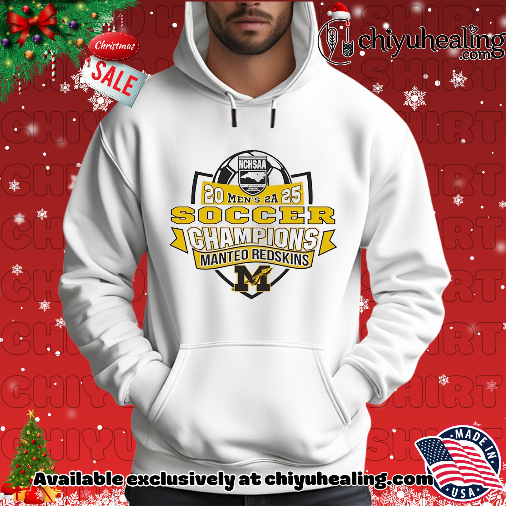 Manteo Redskins NCHSAA Soccer Division 2A Champions 2025 Christmas ornament, Hoodie, Sweatshirt, Poster Canvas, Mug, Ornaments 2 Manteo Redskins NCHSAA Soccer Division 2A Champions 2025 Christmas ornament, Hoodie, Sweatshirt, Poster Canvas, Mug, Ornaments