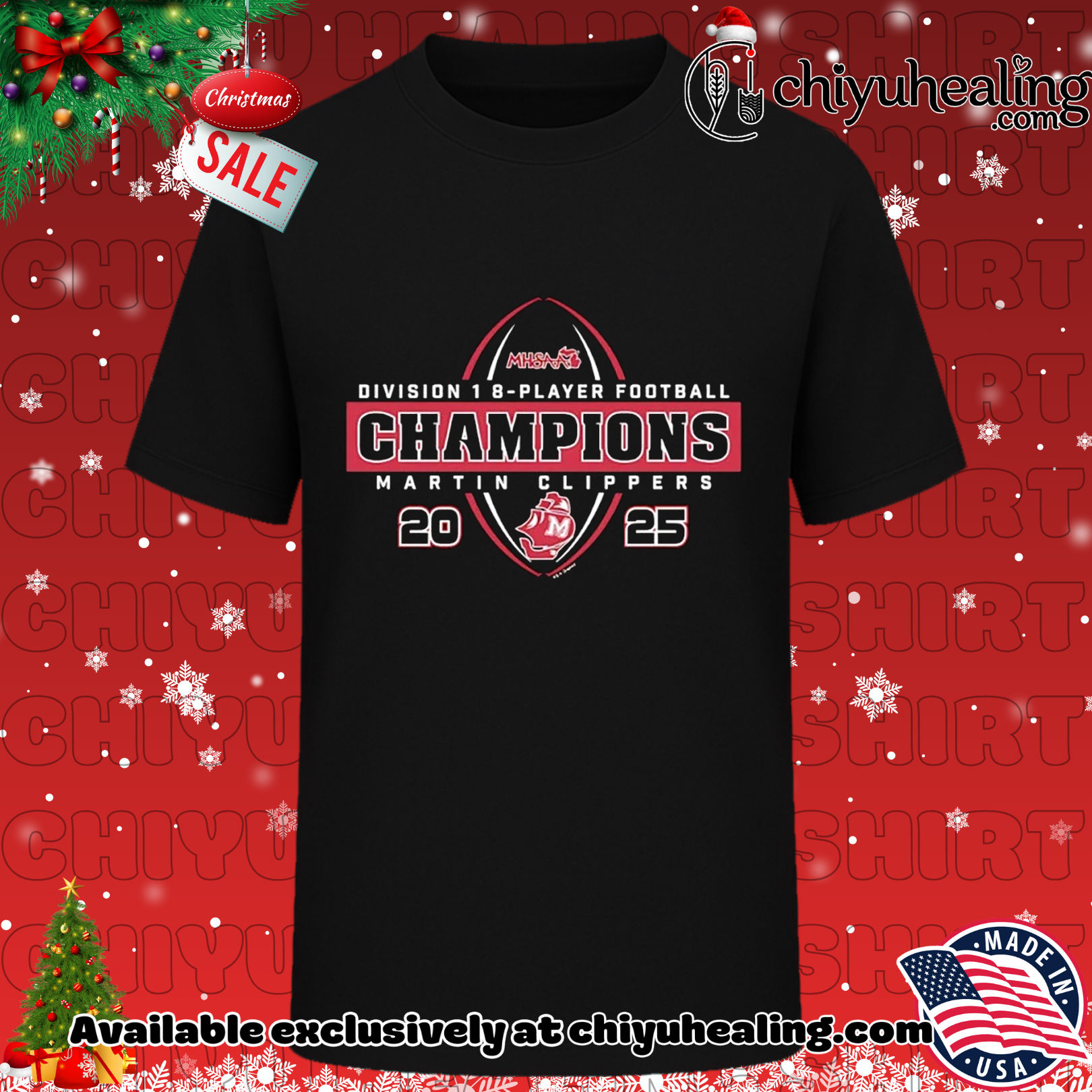 Martin Clippers 2025 MHSAA 8-Player Football D1 Champions Christmas ornament, Hoodie, Sweatshirt, Poster Canvas, Mug, Ornaments 6 Martin Clippers 2025 MHSAA 8-Player Football D1 Champions Christmas ornament, Hoodie, Sweatshirt, Poster Canvas, Mug, Ornaments