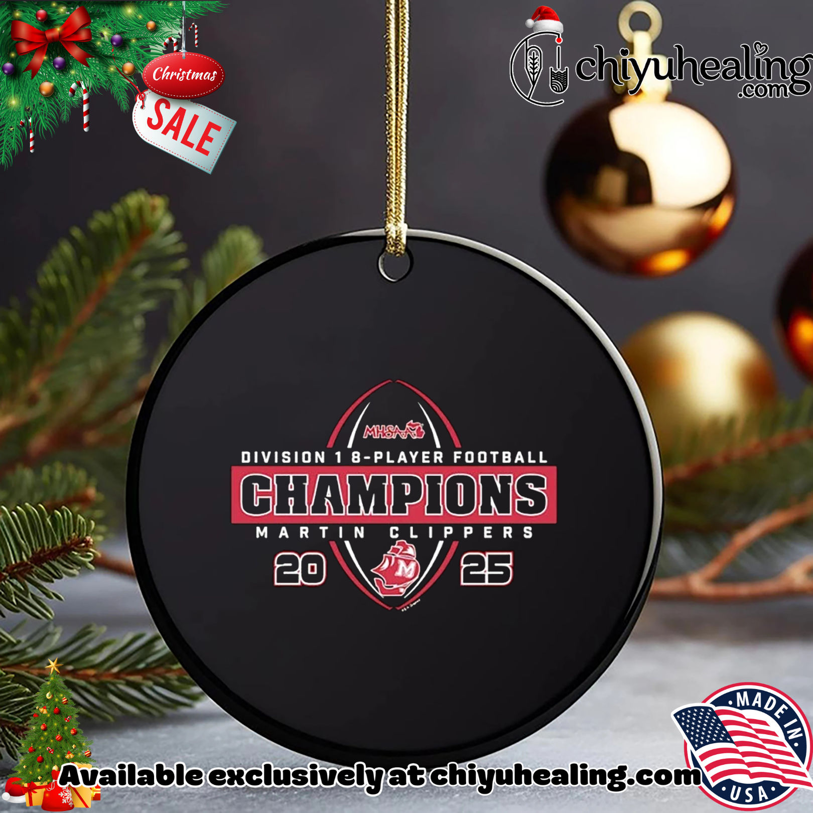 Martin Clippers 2025 MHSAA 8-Player Football D1 Champions Christmas ornament, Hoodie, Sweatshirt, Poster Canvas, Mug, Ornaments Martin Clippers 2025 MHSAA 8-Player Football D1 Champions Christmas ornament, Hoodie, Sweatshirt, Poster Canvas, Mug, Ornaments