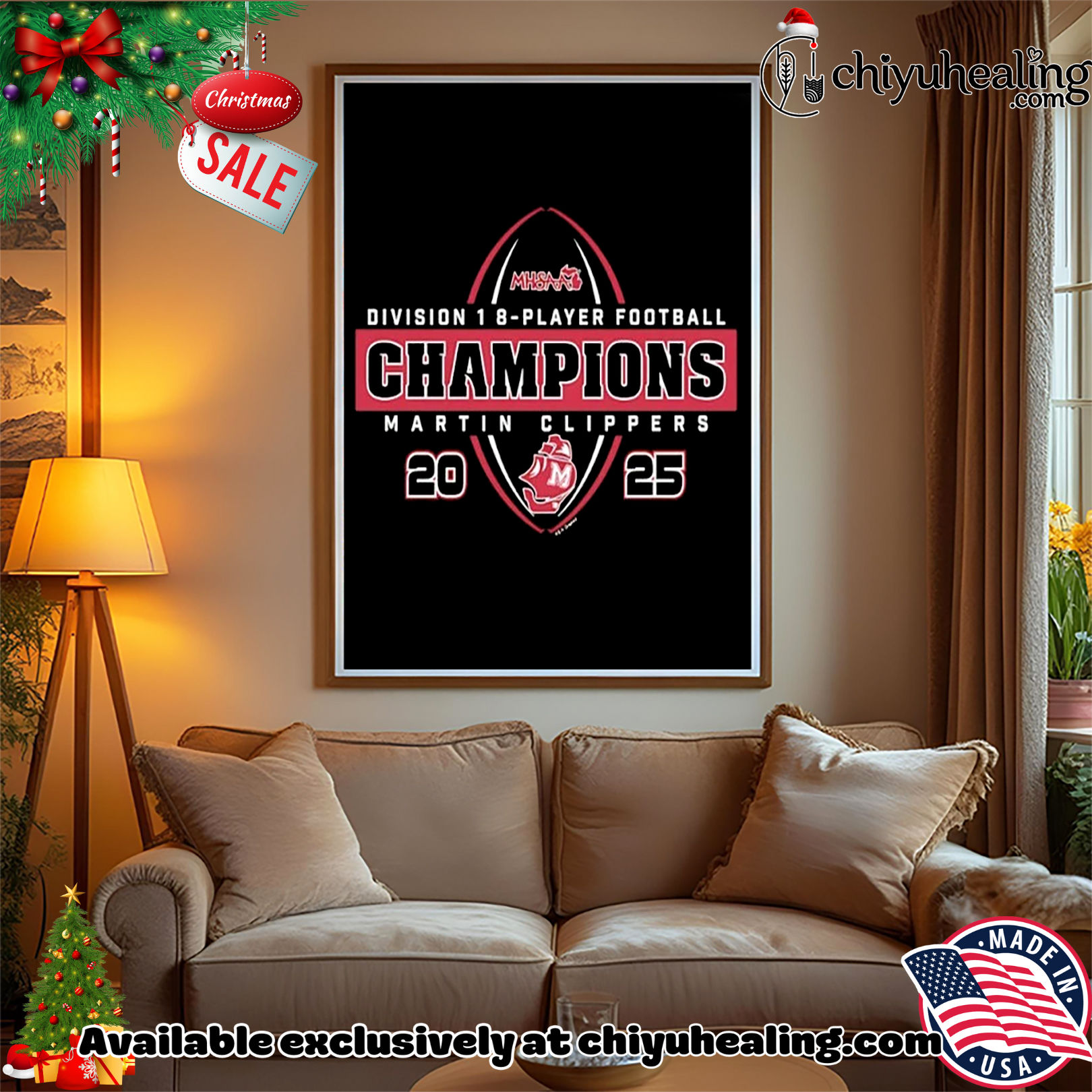 Martin Clippers 2025 MHSAA 8-Player Football D1 Champions Christmas ornament, Hoodie, Sweatshirt, Poster Canvas, Mug, Ornaments Martin Clippers 2025 MHSAA 8-Player Football D1 Champions Christmas ornament, Hoodie, Sweatshirt, Poster Canvas, Mug, Ornaments