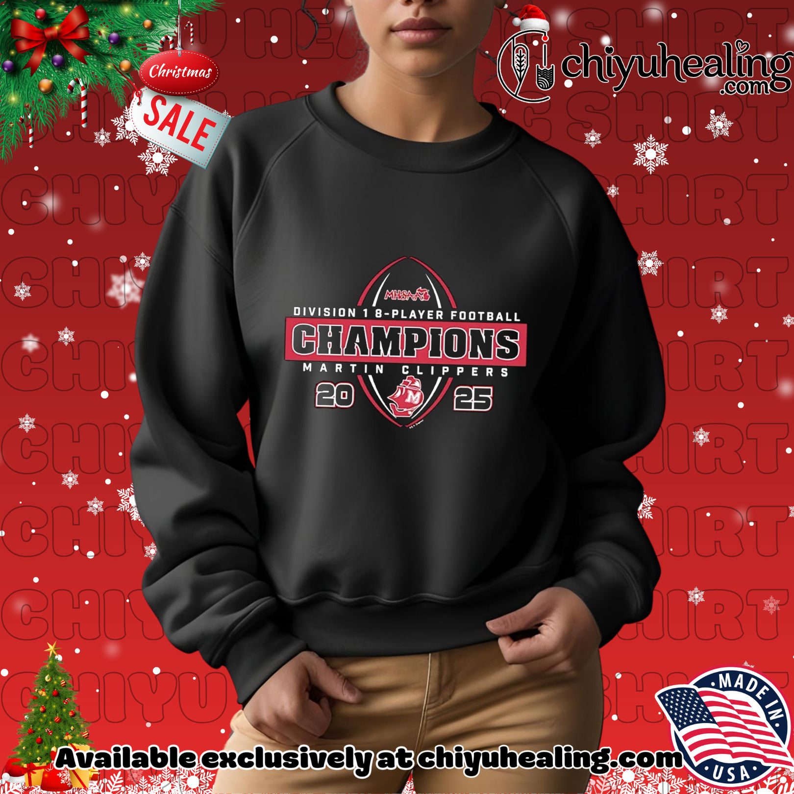 Martin Clippers 2025 MHSAA 8-Player Football D1 Champions Christmas ornament, Hoodie, Sweatshirt, Poster Canvas, Mug, Ornaments 2 Martin Clippers 2025 MHSAA 8-Player Football D1 Champions Christmas ornament, Hoodie, Sweatshirt, Poster Canvas, Mug, Ornaments