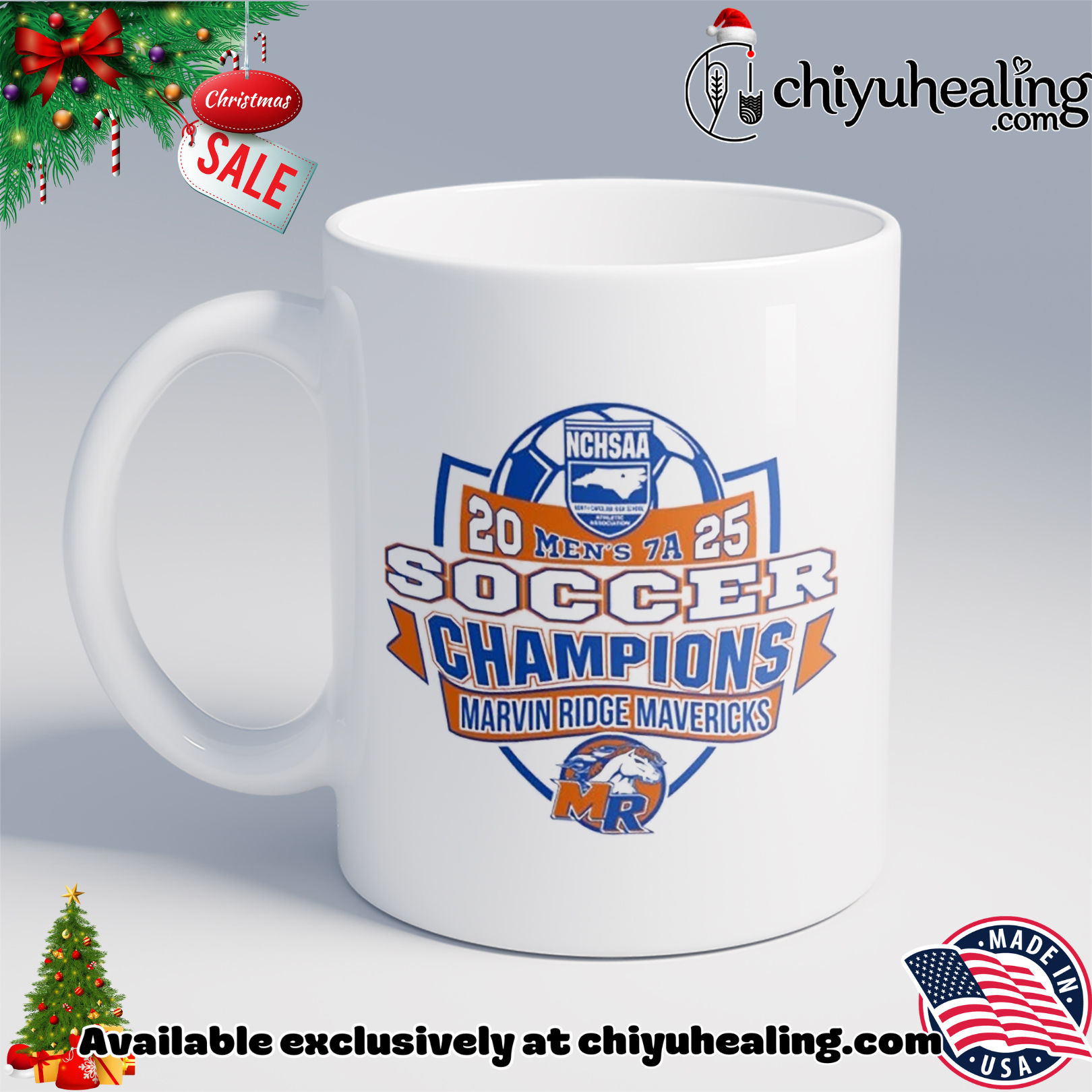 Marvin Ridge Mavericks 2025 NCHSAA Soccer Division 7A Champions Christmas ornament, Hoodie, Sweatshirt, Poster Canvas, Mug, Ornaments 6 Marvin Ridge Mavericks 2025 NCHSAA Soccer Division 7A Champions Christmas ornament, Hoodie, Sweatshirt, Poster Canvas, Mug, Ornaments