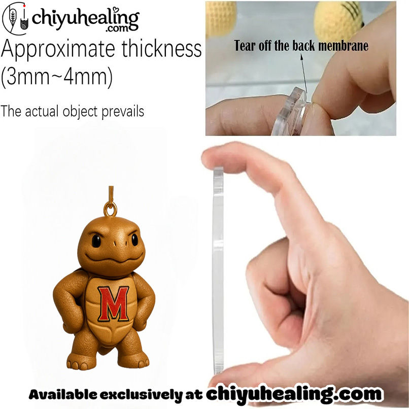 Maryland Terrapins 133th Anniversary 2025 Advent Calendar, Christmas Countdown Advent Calendar Gift Box with 24 Acrylic Ornaments