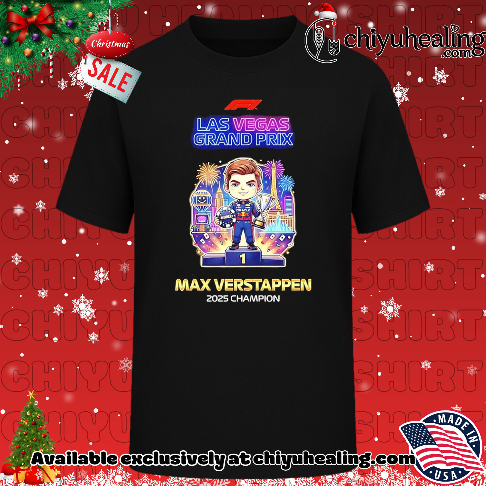 Max Verstappen Las Vegas Grand Prix 2025 Champions Red Bull Racing Winner shirt, Hoodie, Sweatshirt, Poster Canvas, Mug, Ornaments