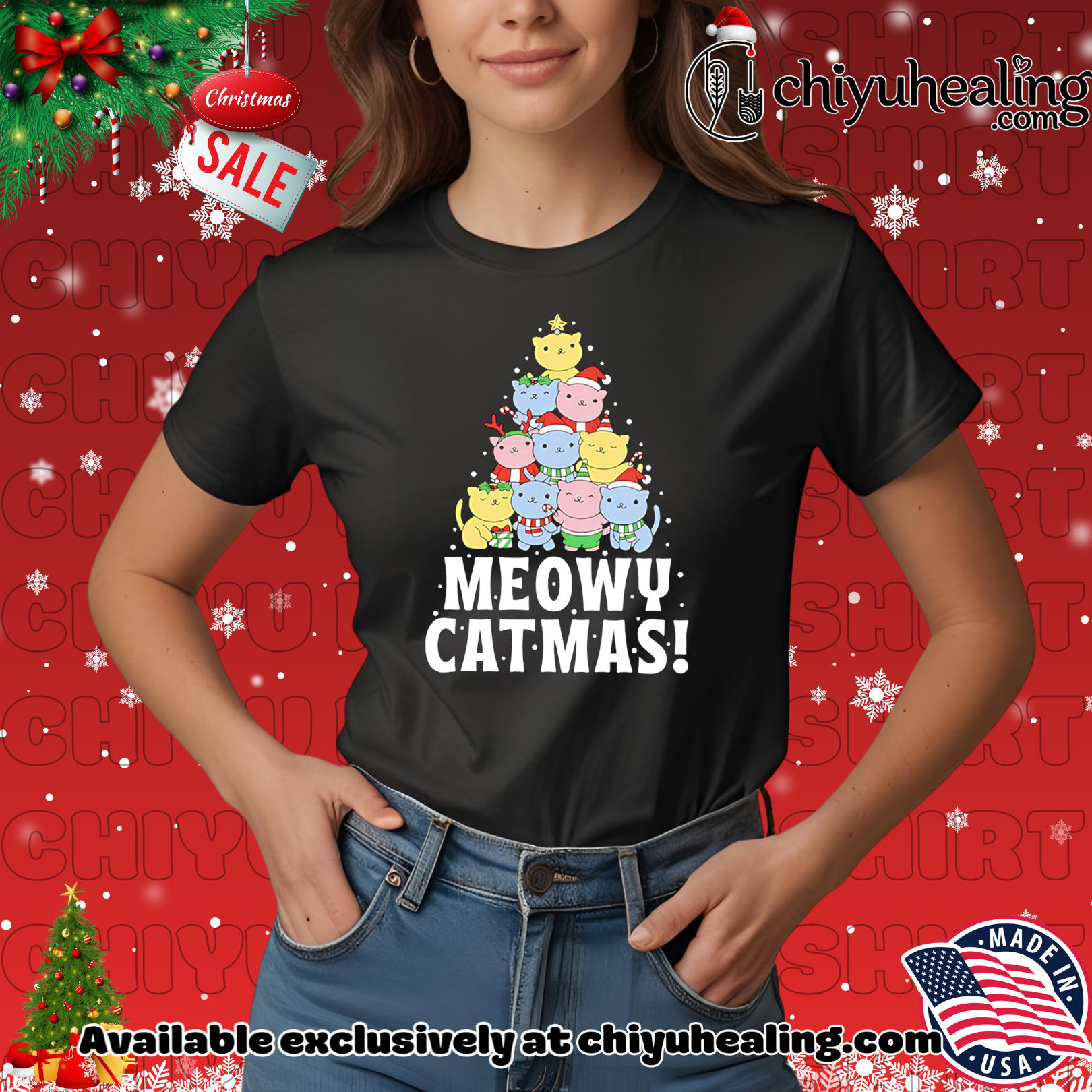 Meowy Catmas Christmas tree shirt, Hoodie, Sweatshirt, Poster Canvas, Mug, Ornaments 7 Meowy Catmas Christmas tree shirt, Hoodie, Sweatshirt, Poster Canvas, Mug, Ornaments