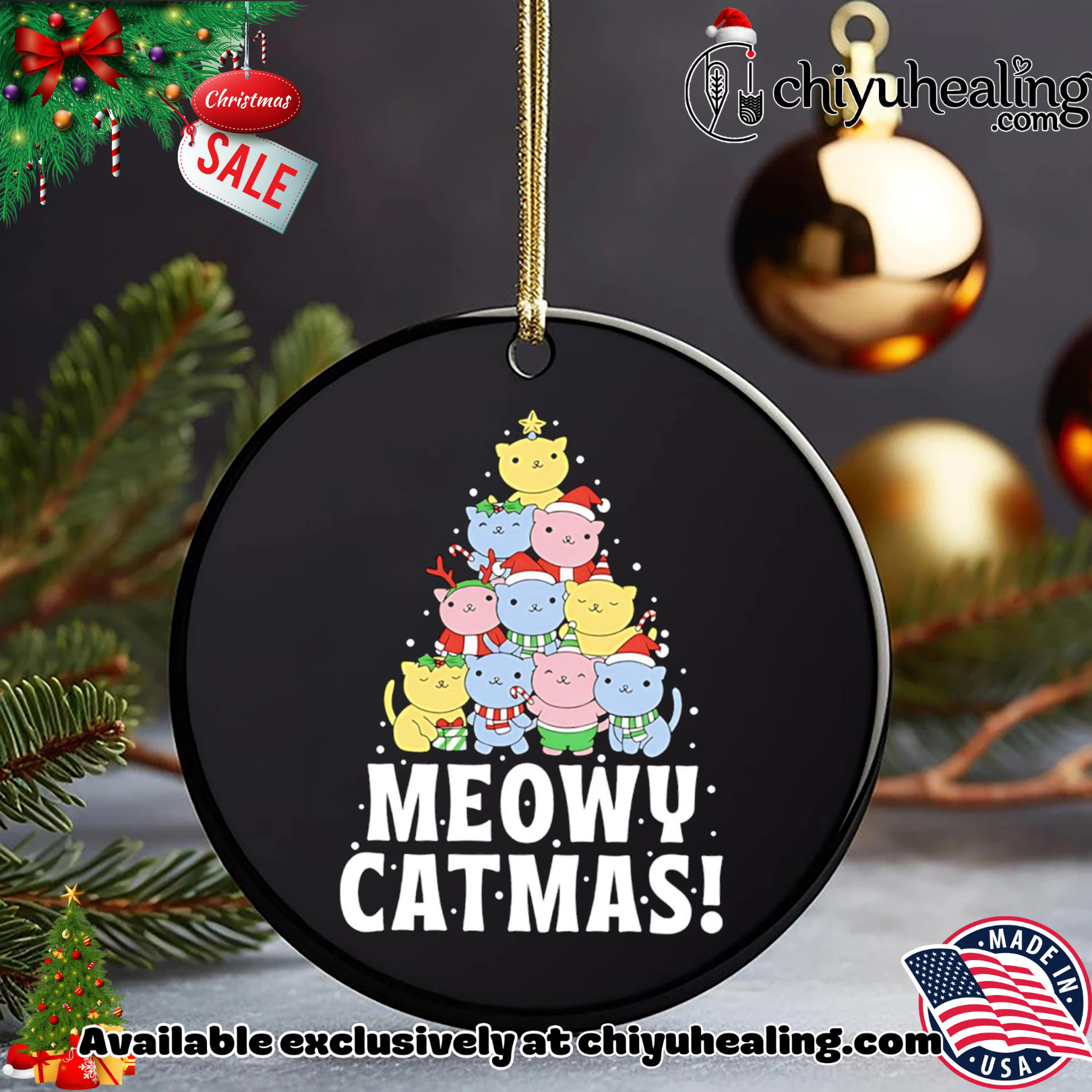 Meowy Catmas Christmas tree shirt, Hoodie, Sweatshirt, Poster Canvas, Mug, Ornaments 5 Meowy Catmas Christmas tree shirt, Hoodie, Sweatshirt, Poster Canvas, Mug, Ornaments