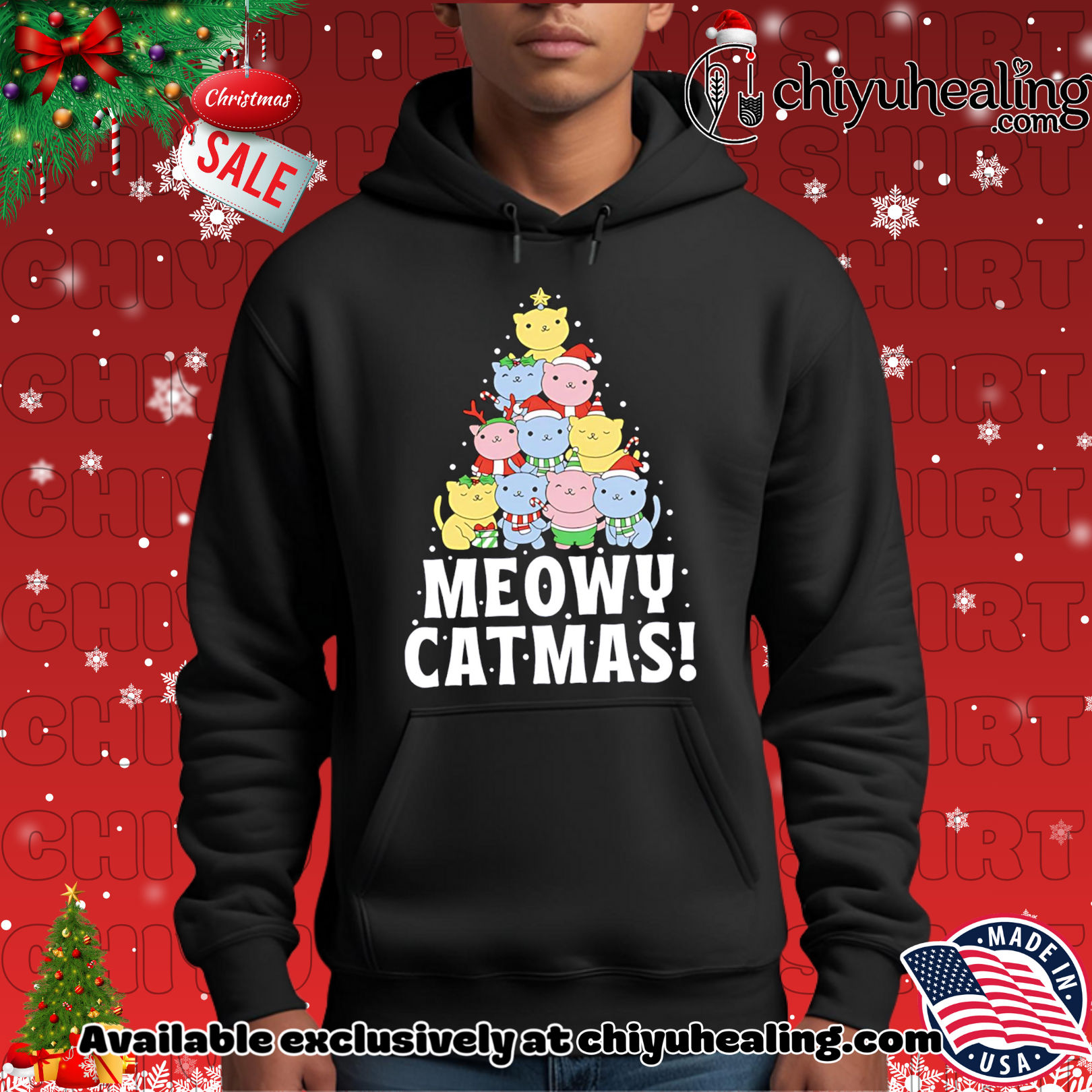 Meowy Catmas Christmas tree shirt, Hoodie, Sweatshirt, Poster Canvas, Mug, Ornaments 2 Meowy Catmas Christmas tree shirt, Hoodie, Sweatshirt, Poster Canvas, Mug, Ornaments