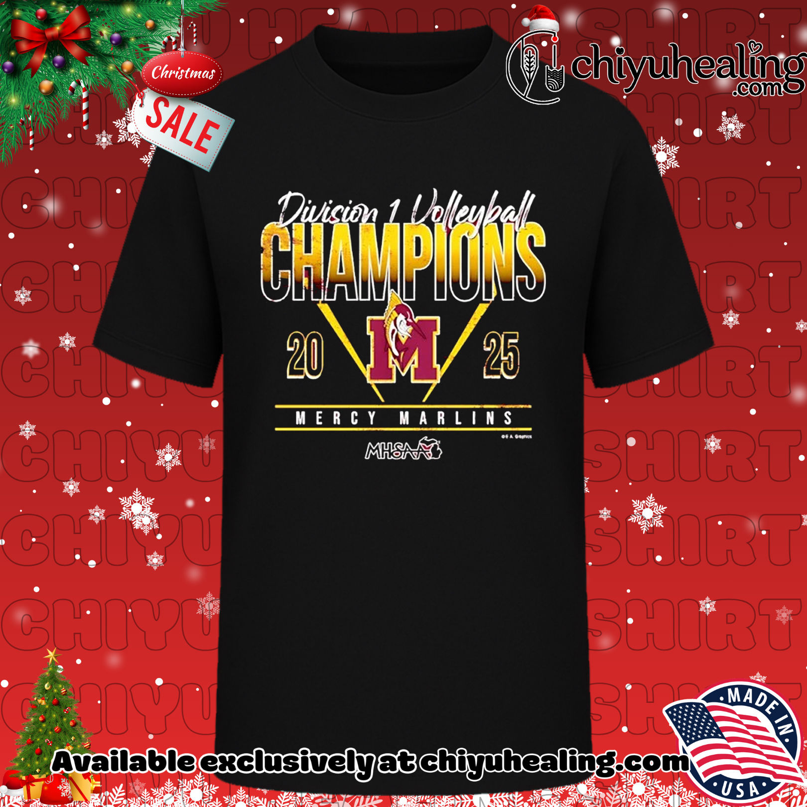 Mercy Marlins 2025 MHSAA Volleyball D1 Champions Christmas ornament, Hoodie, Sweatshirt, Poster Canvas, Mug, Ornaments 6 Mercy Marlins 2025 MHSAA Volleyball D1 Champions Christmas ornament, Hoodie, Sweatshirt, Poster Canvas, Mug, Ornaments