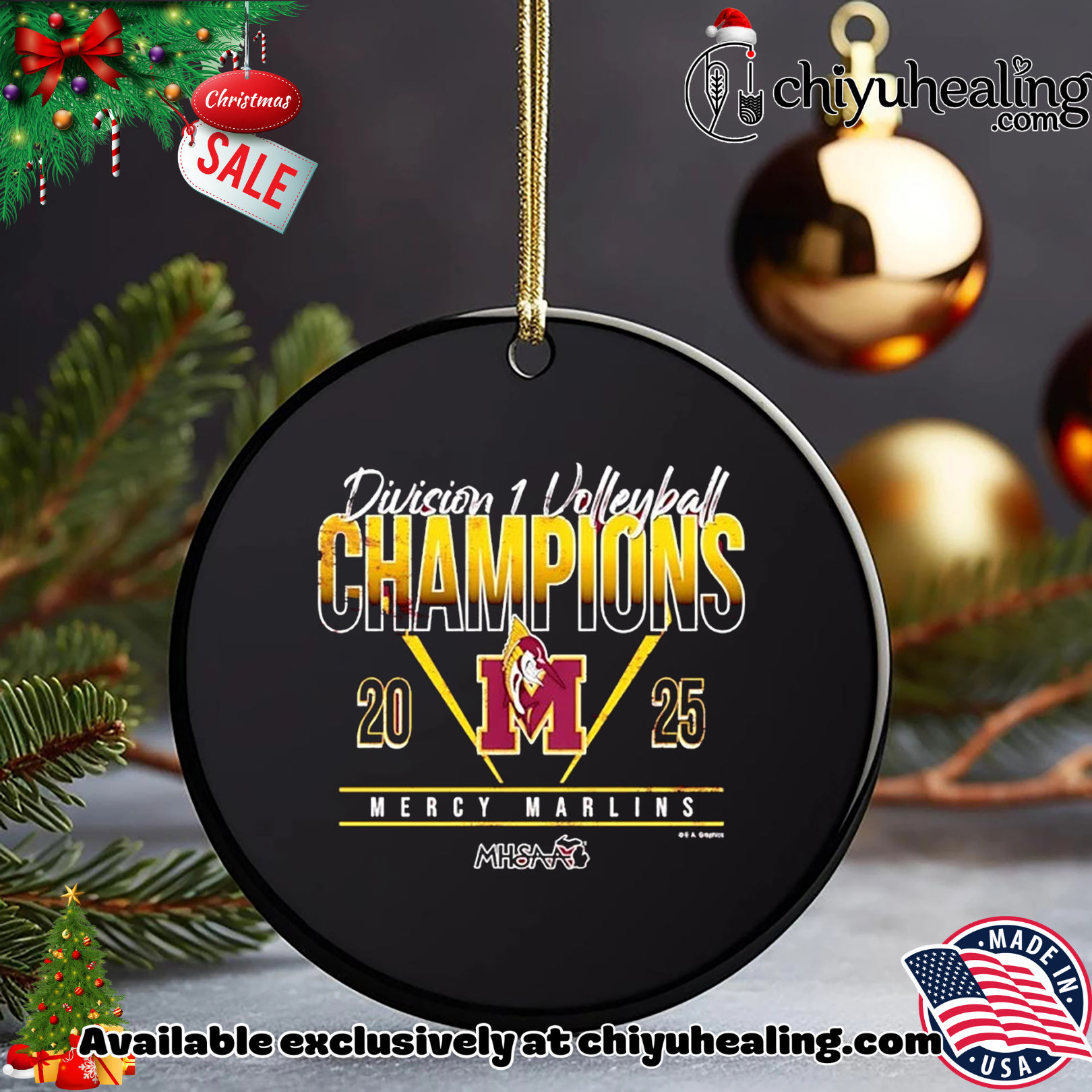 Mercy Marlins 2025 MHSAA Volleyball D1 Champions Christmas ornament, Hoodie, Sweatshirt, Poster Canvas, Mug, Ornaments Mercy Marlins 2025 MHSAA Volleyball D1 Champions Christmas ornament, Hoodie, Sweatshirt, Poster Canvas, Mug, Ornaments