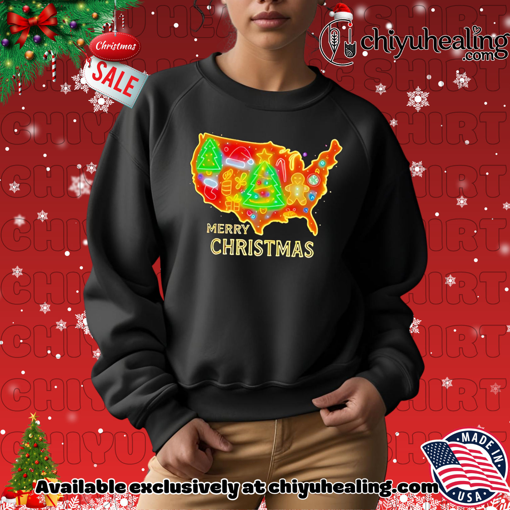 Merry Christmas America Map neon shirt, Hoodie, Sweatshirt, Poster Canvas, Mug, Ornaments Merry Christmas America Map neon shirt, Hoodie, Sweatshirt, Poster Canvas, Mug, Ornaments