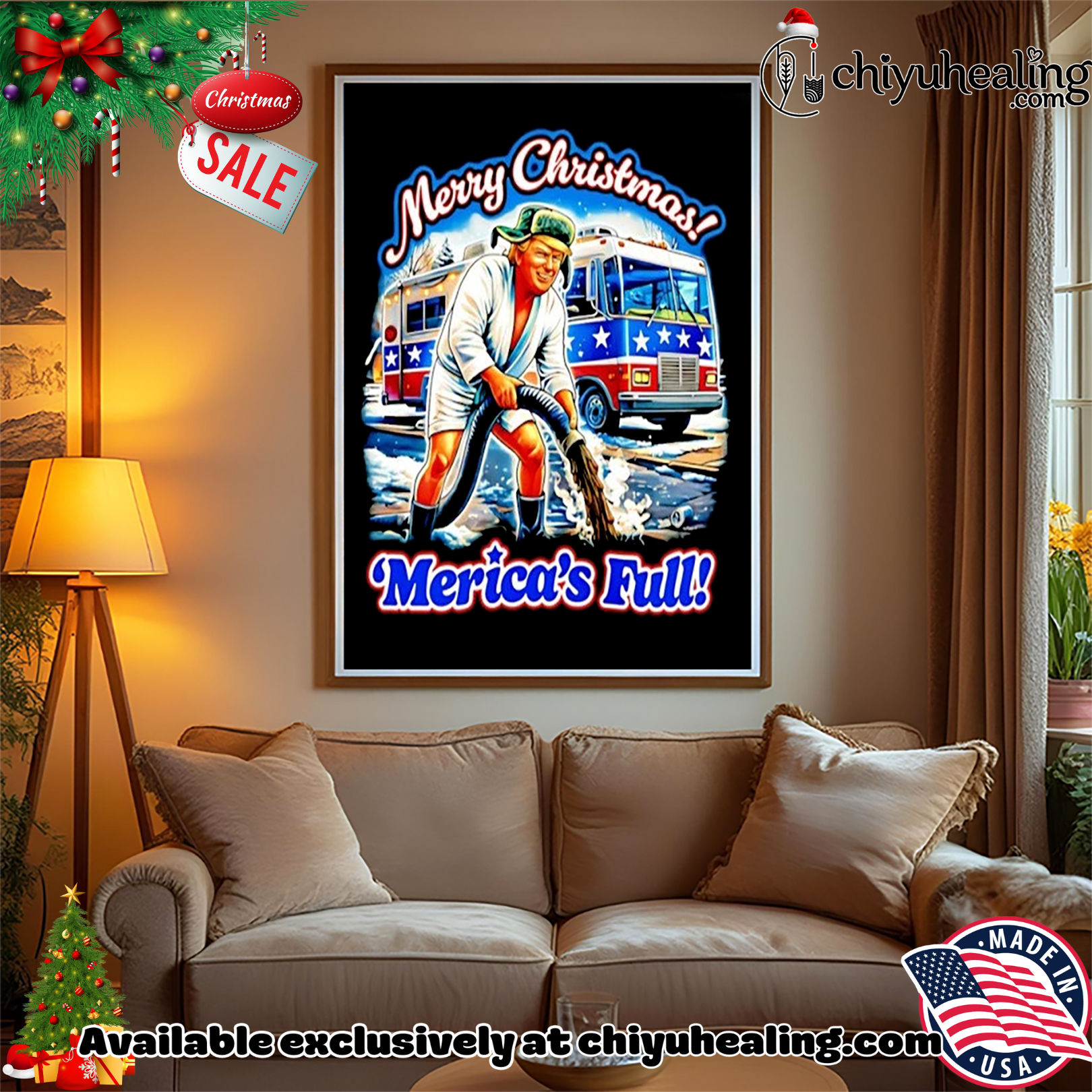 Merry Christmas Merica's Full Donald Trump Christmas ornament, Hoodie, Sweatshirt, Poster Canvas, Mug, Ornaments 14 Merry Christmas Mericas Full Donald Trump Christmas ornament Hoodie Sweatshirt