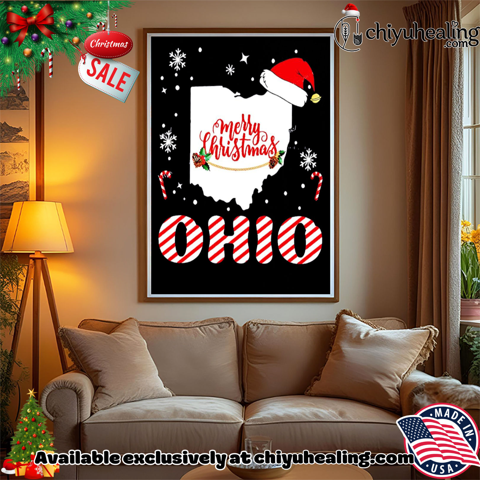 Merry Christmas Ohio 2025 shirt, Hoodie, Sweatshirt, Poster Canvas, Mug, Ornaments Merry Christmas Ohio 2025 shirt, Hoodie, Sweatshirt, Poster Canvas, Mug, Ornaments
