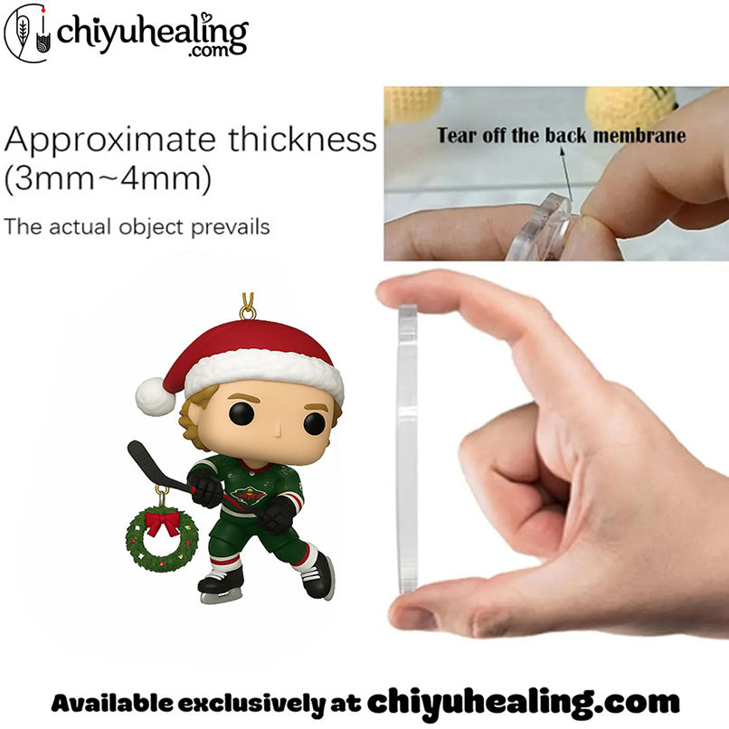 Minnesota Wild 2025 Advent Calendar, Christmas Countdown Advent Calendar Gift Box with 24 Acrylic Ornaments