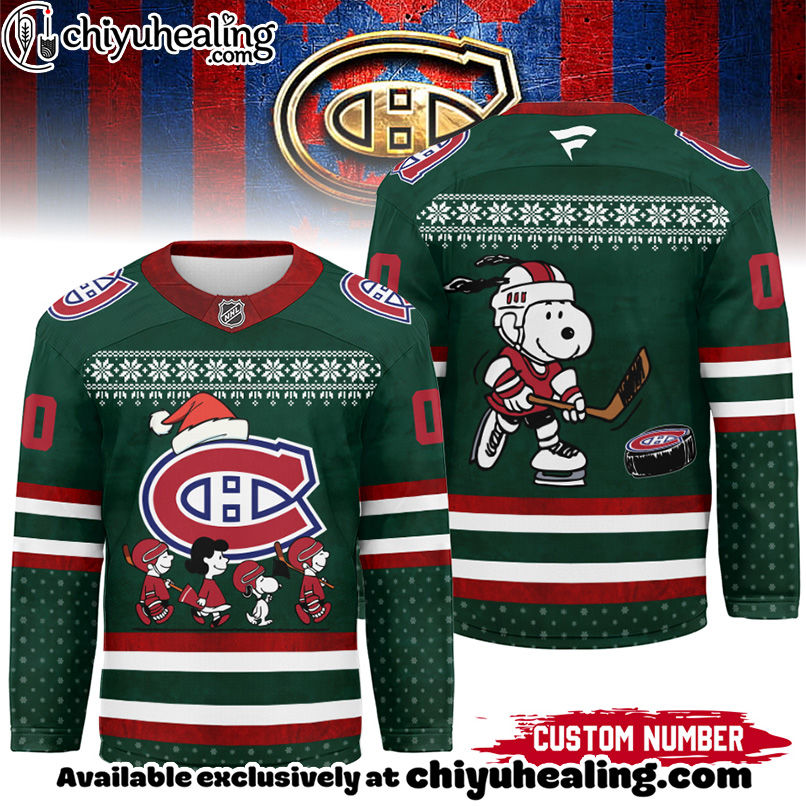 Montreal Canadiens - Premium NHL Peanuts Snoopy Hockey Jersey