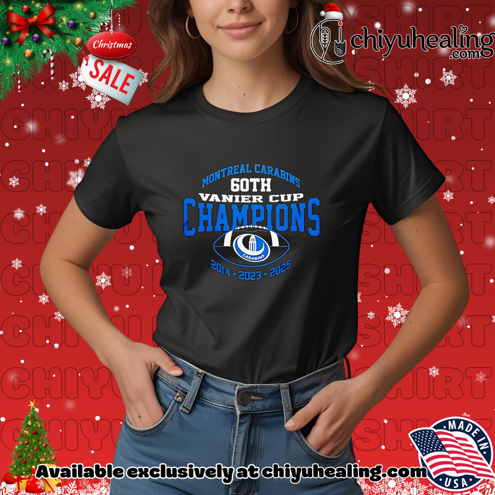 Montreal Carabins 2025 60th Vanier Cup Champions 3 time Christmas ornament, Hoodie, Sweatshirt, Poster Canvas, Mug, Ornaments 7 Montreal Carabins 2025 60th Vanier Cup Champions 3 time Christmas ornament, Hoodie, Sweatshirt, Poster Canvas, Mug, Ornaments