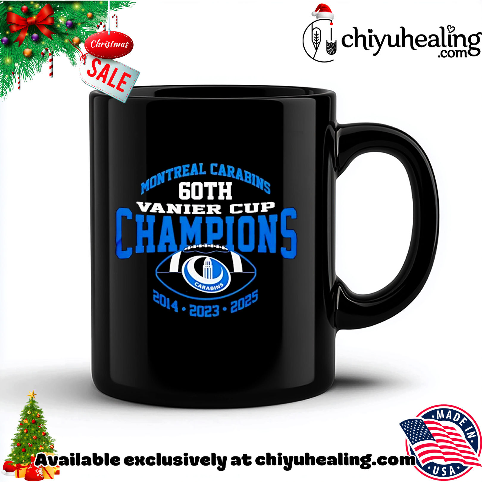 Montreal Carabins 2025 60th Vanier Cup Champions 3 time Christmas ornament, Hoodie, Sweatshirt, Poster Canvas, Mug, Ornaments 5 Montreal Carabins 2025 60th Vanier Cup Champions 3 time Christmas ornament, Hoodie, Sweatshirt, Poster Canvas, Mug, Ornaments