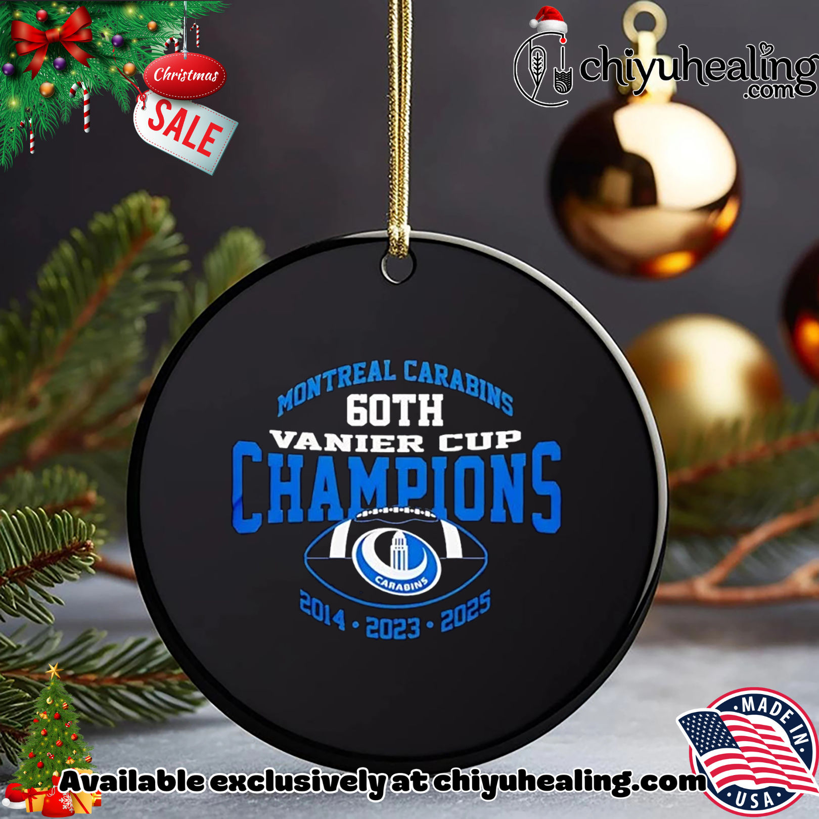 Montreal Carabins 2025 60th Vanier Cup Champions 3 time Christmas ornament, Hoodie, Sweatshirt, Poster Canvas, Mug, Ornaments Montreal Carabins 2025 60th Vanier Cup Champions 3 time Christmas ornament, Hoodie, Sweatshirt, Poster Canvas, Mug, Ornaments